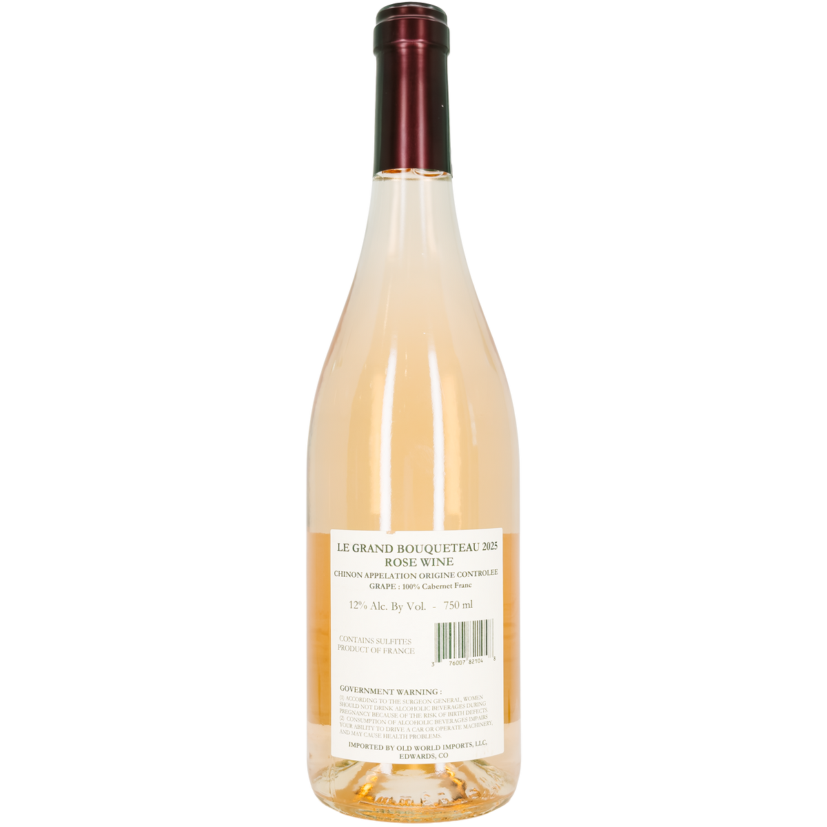 Domaine du Grand Bouqueteau Chinon Rose, Loire, France