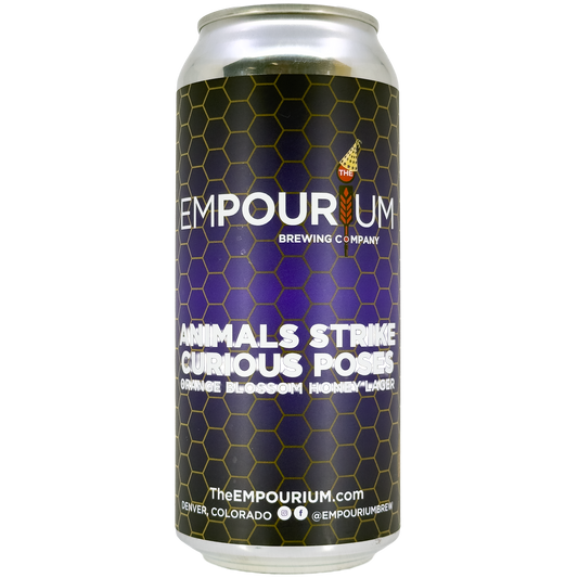 Empourium Brewing 'Animals Strike Curious Poses' Orange Blossom Honey Lager, Colorado