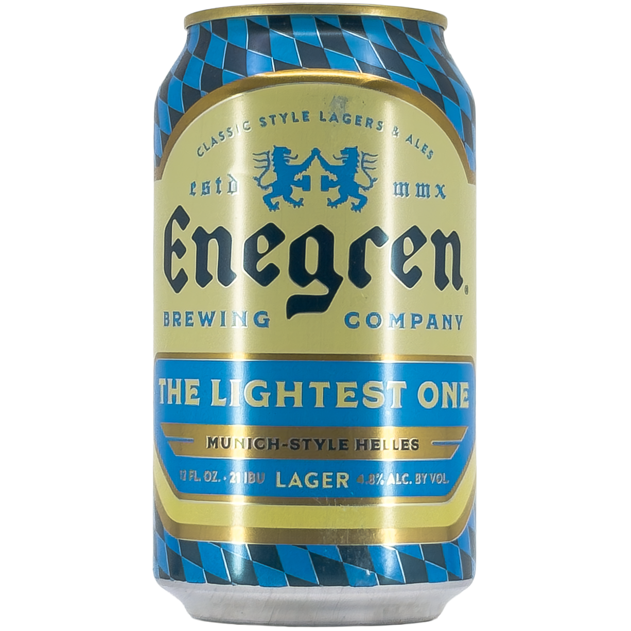 Enegren Brewing Co. 'The Lightest One' Helles Lager Beer, California, USA
