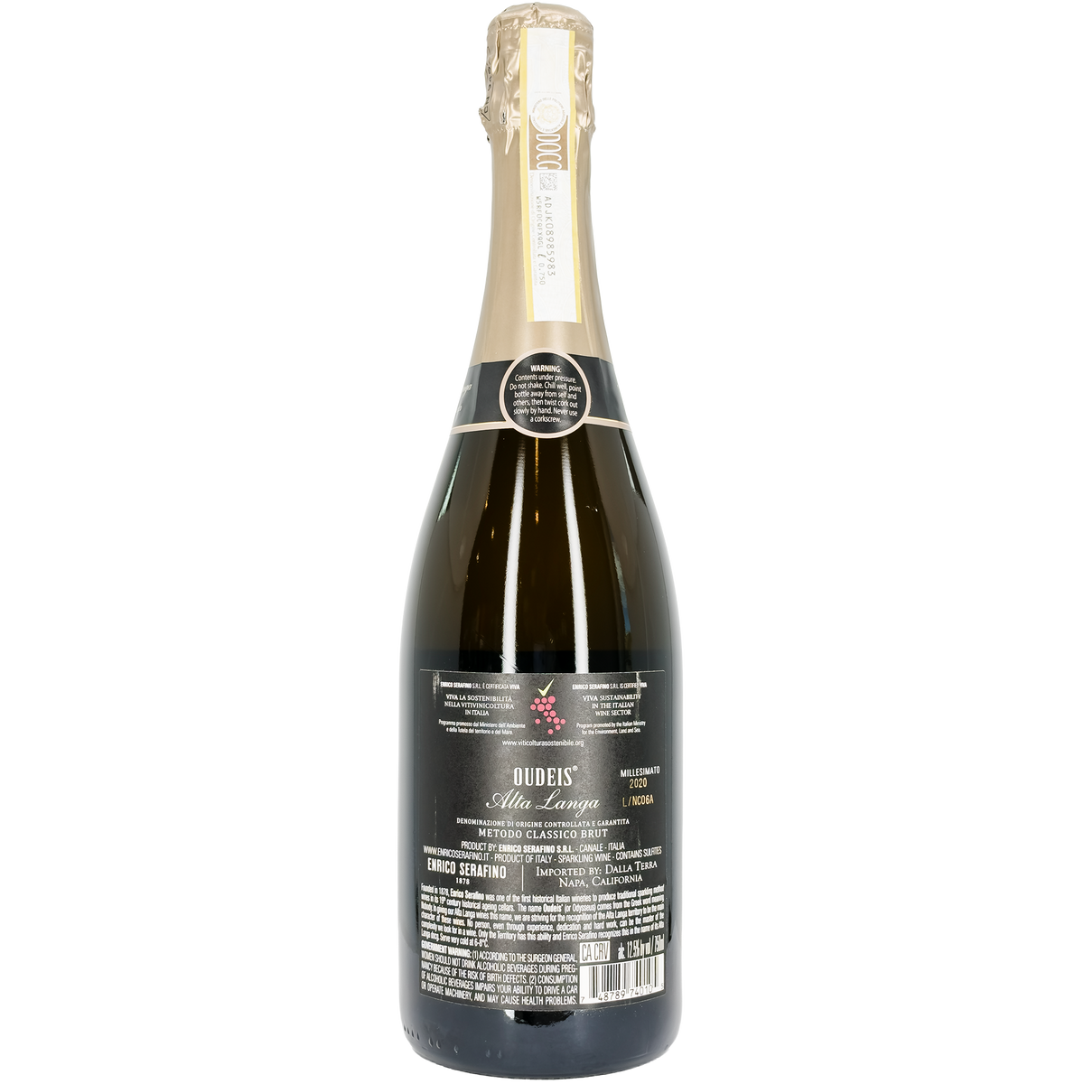 Enrico Serafino 'Oudeis' Millesimato Brut, Alta Langa Metodo Classico DOCG, Italy