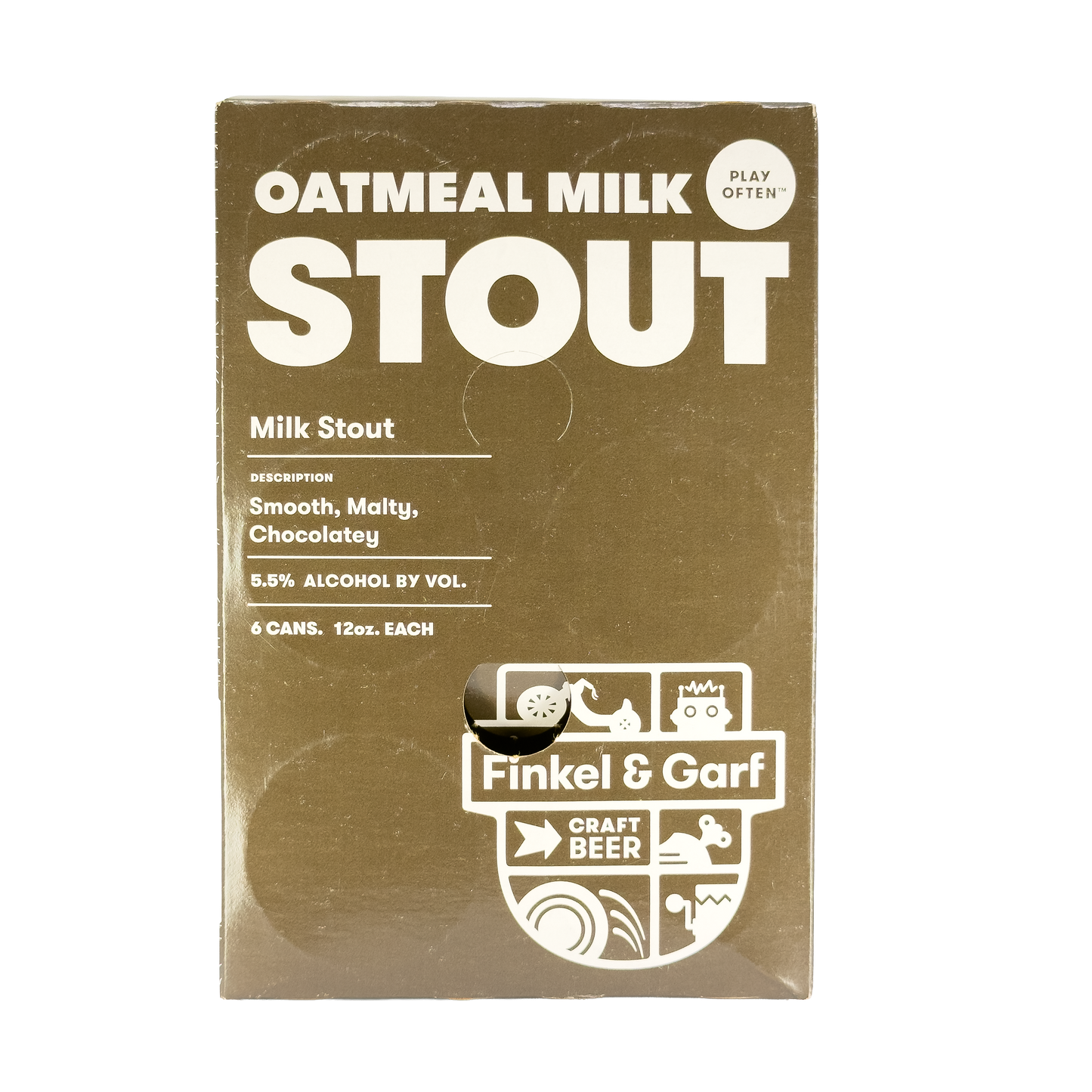 Finkel & Garf Brewing Co Oatmeal Milk Stout Beer, Colorado