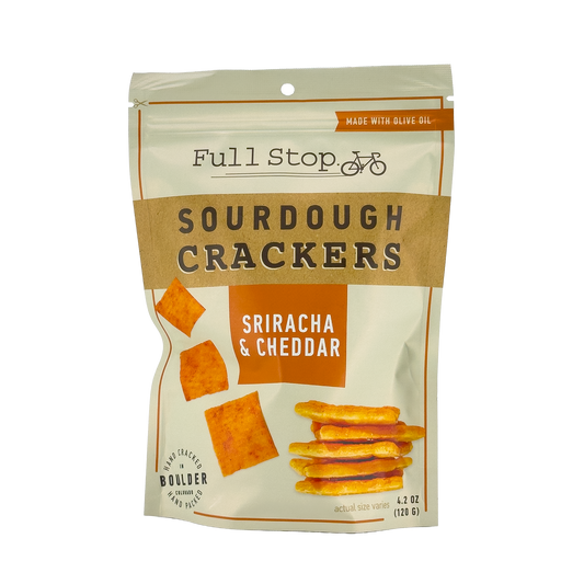 Full Stop Bakery Cheddar & Sriracha Sourdough Crackers, Colorado