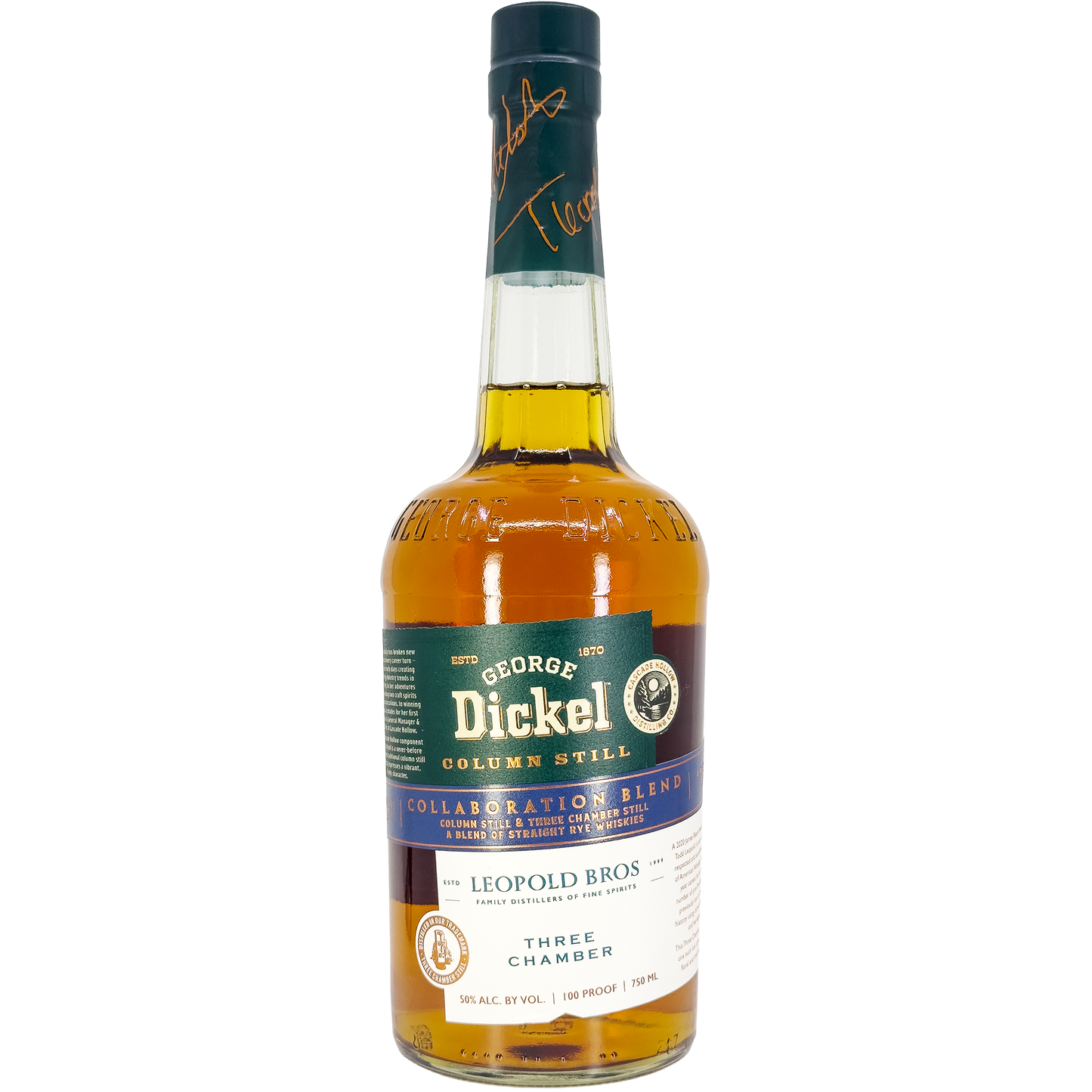 George Dickel & Leopold Bros 'Collaboration Blend' Rye Whiskey, Tennessee