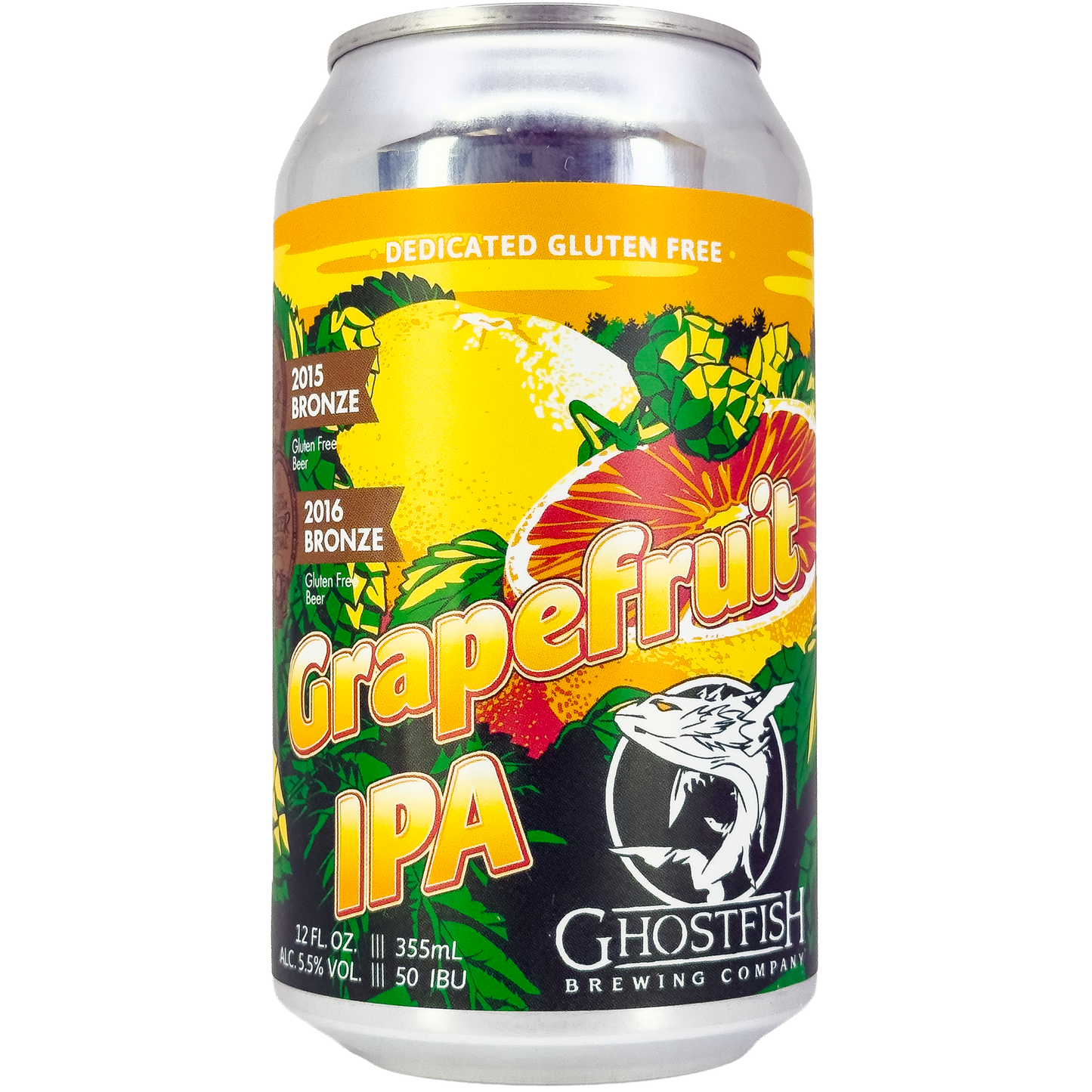 Ghostfish Brewing Co. Grapefruit IPA Beer, Washington