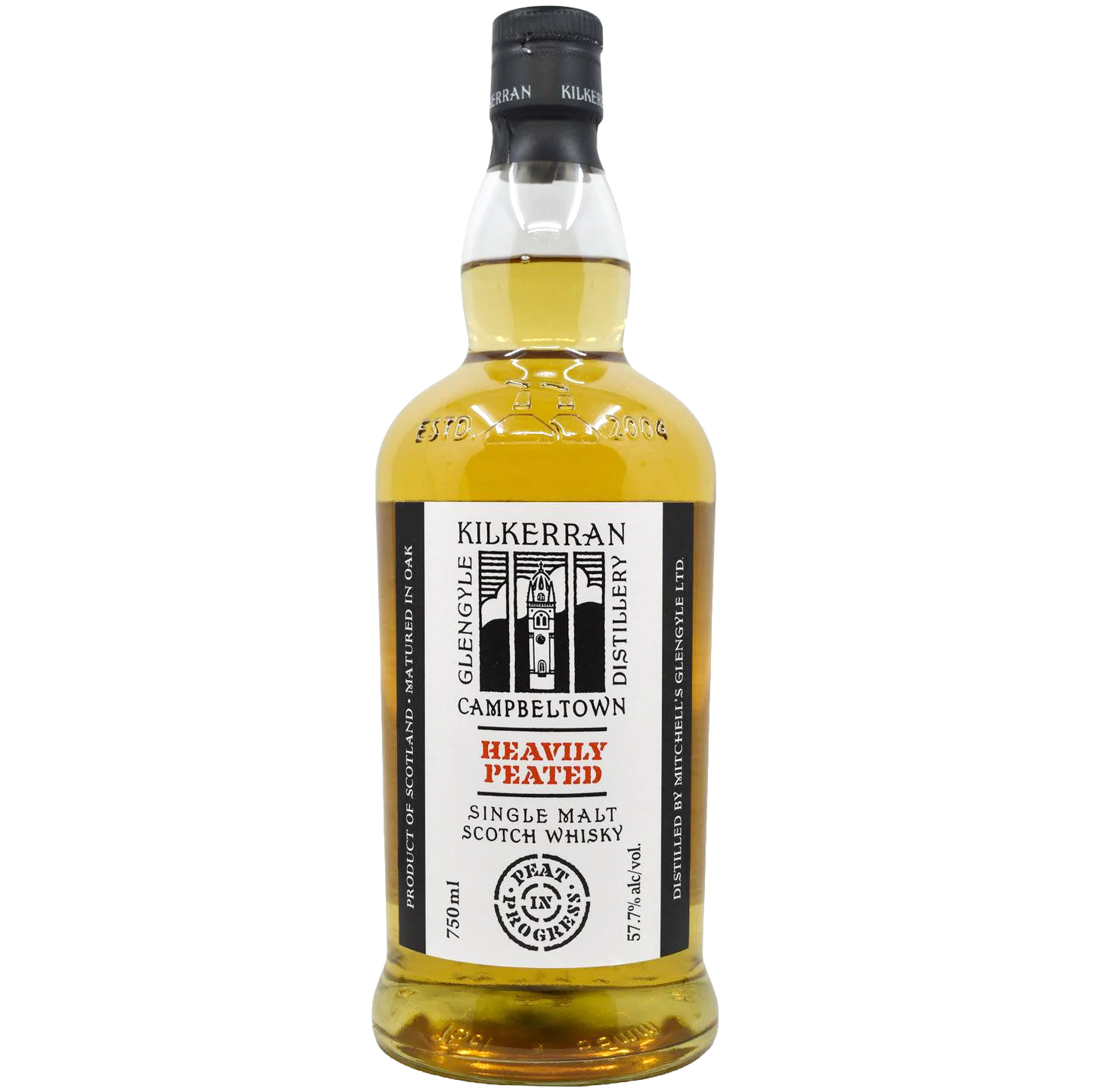 Glengyle Distillery Kilkerran 'Heavily Peated' Single Malt Scotch Whisky, Campbeltown, Scotland