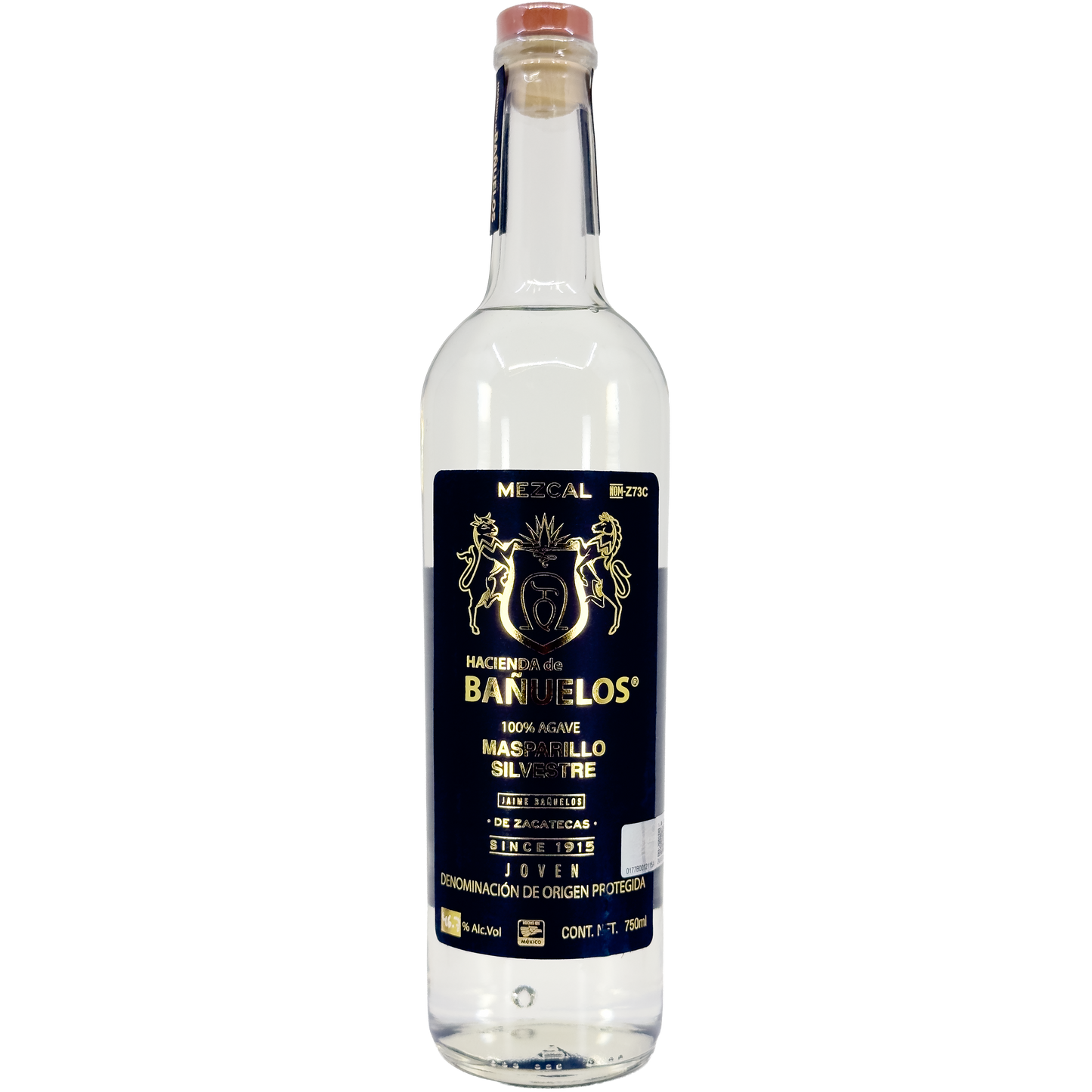 Hacienda de Banuelos 'Masparillo Silvestre' Mezcal Joven, Zacatecas, Mexico