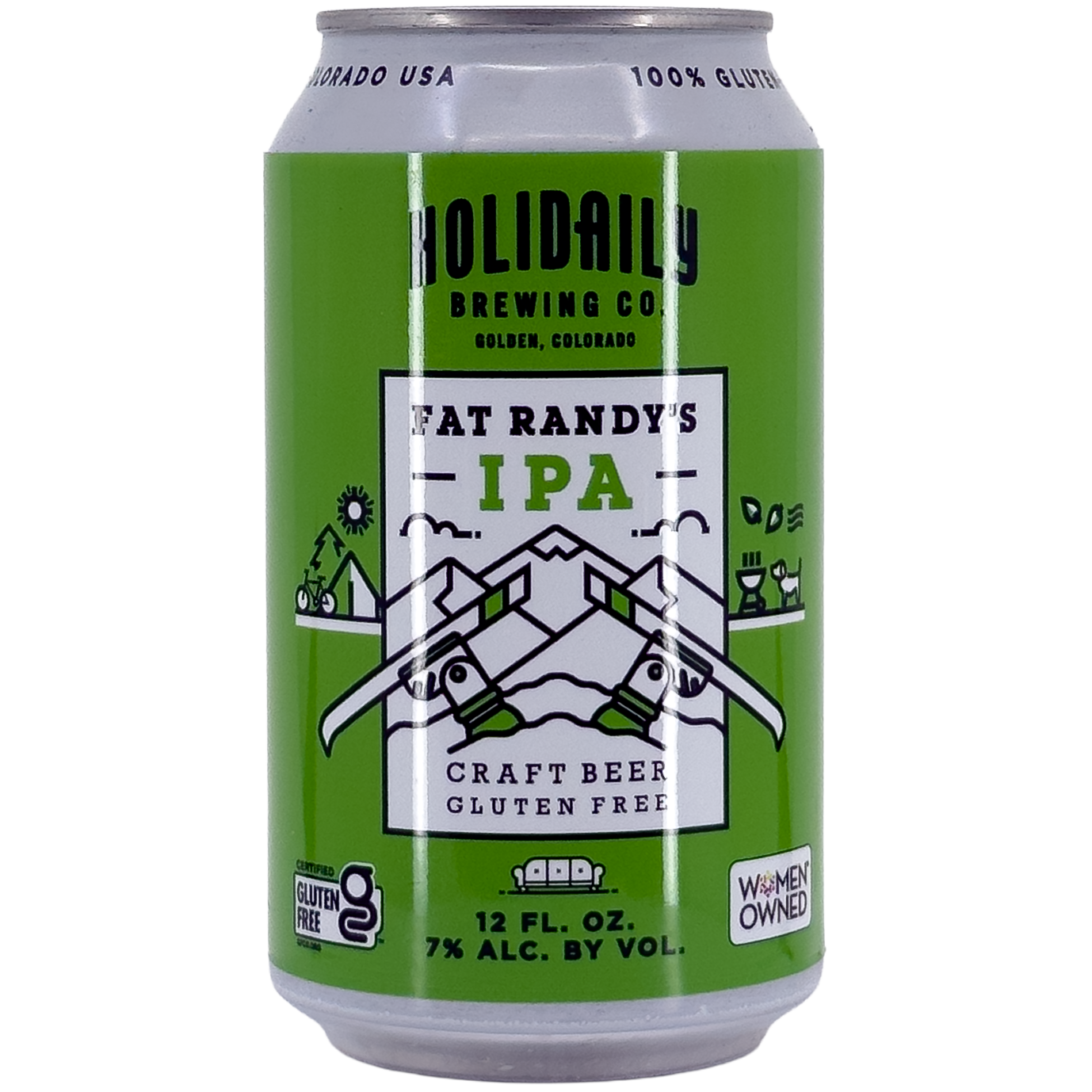 Holidaily Brewing Co. Fat Randy's IPA Beer, Colorado
