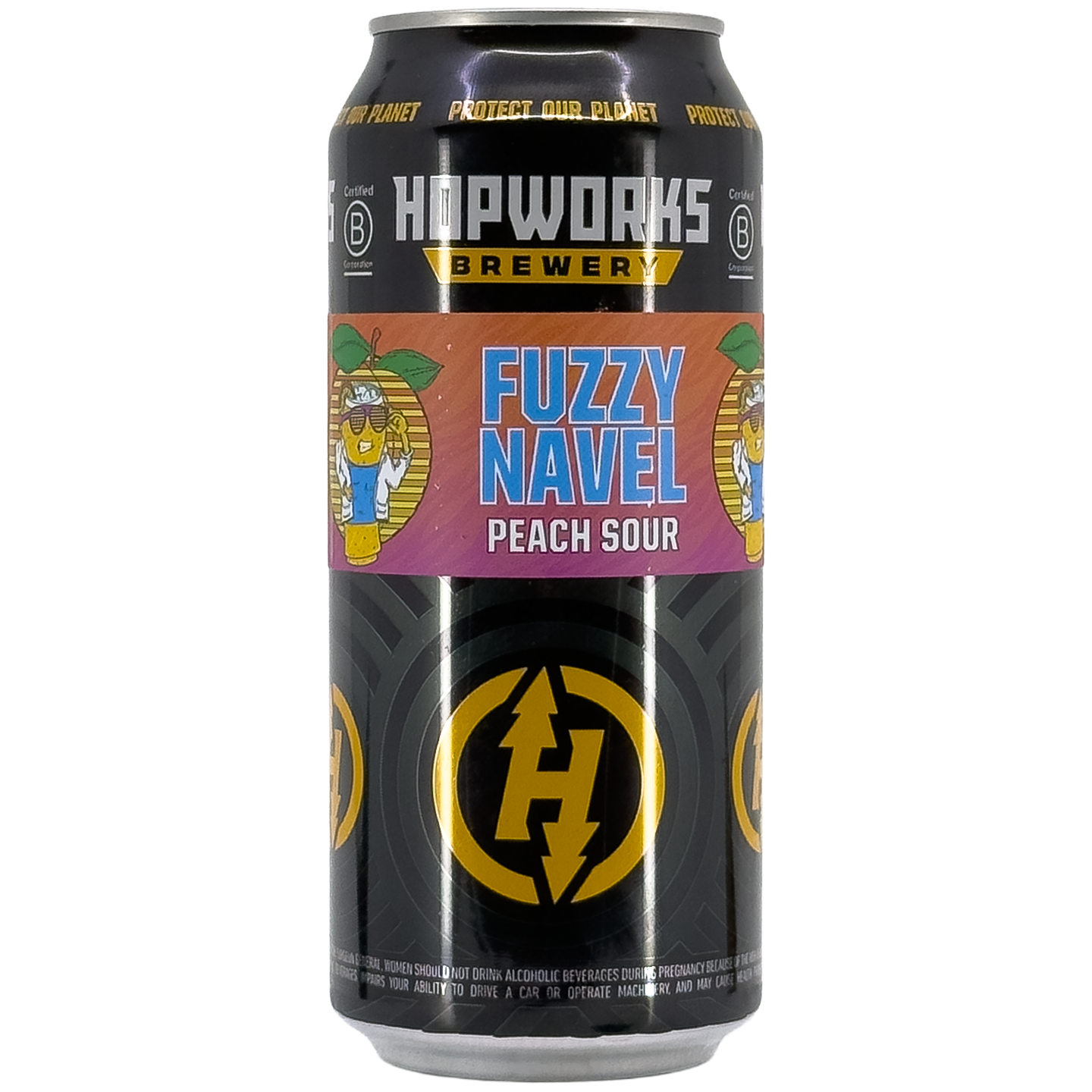 Hopworks Urban Brewery HUB 'Fuzzy Navel' Sour Ale Beer, Oregon, USA