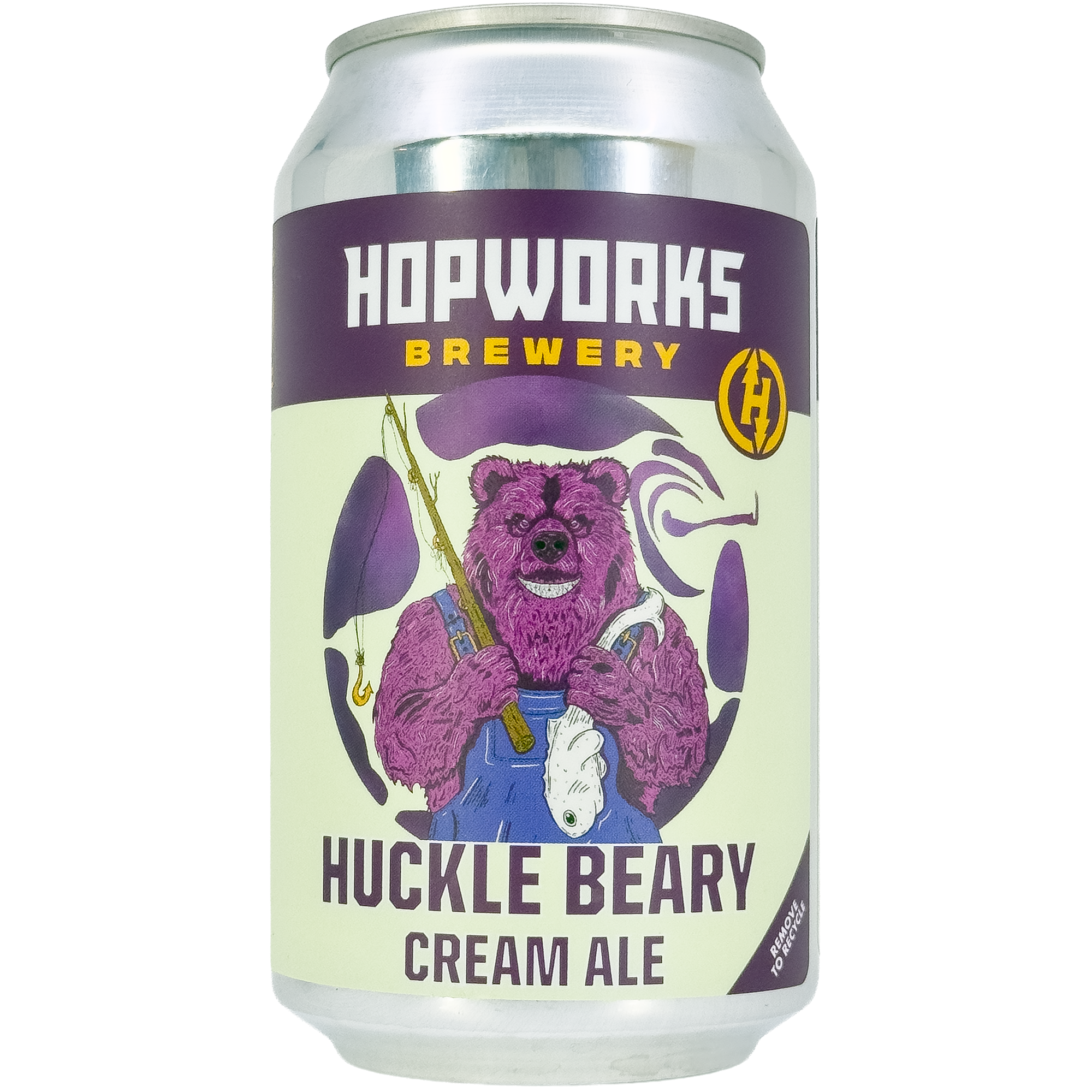 Hopworks Urban Brewery HUB 'Huckle Beary' Cream Ale Beer, Oregon