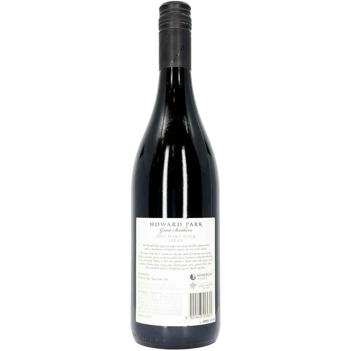 Howard Park 'Flint Rock' Shiraz, Great Southern, Australia