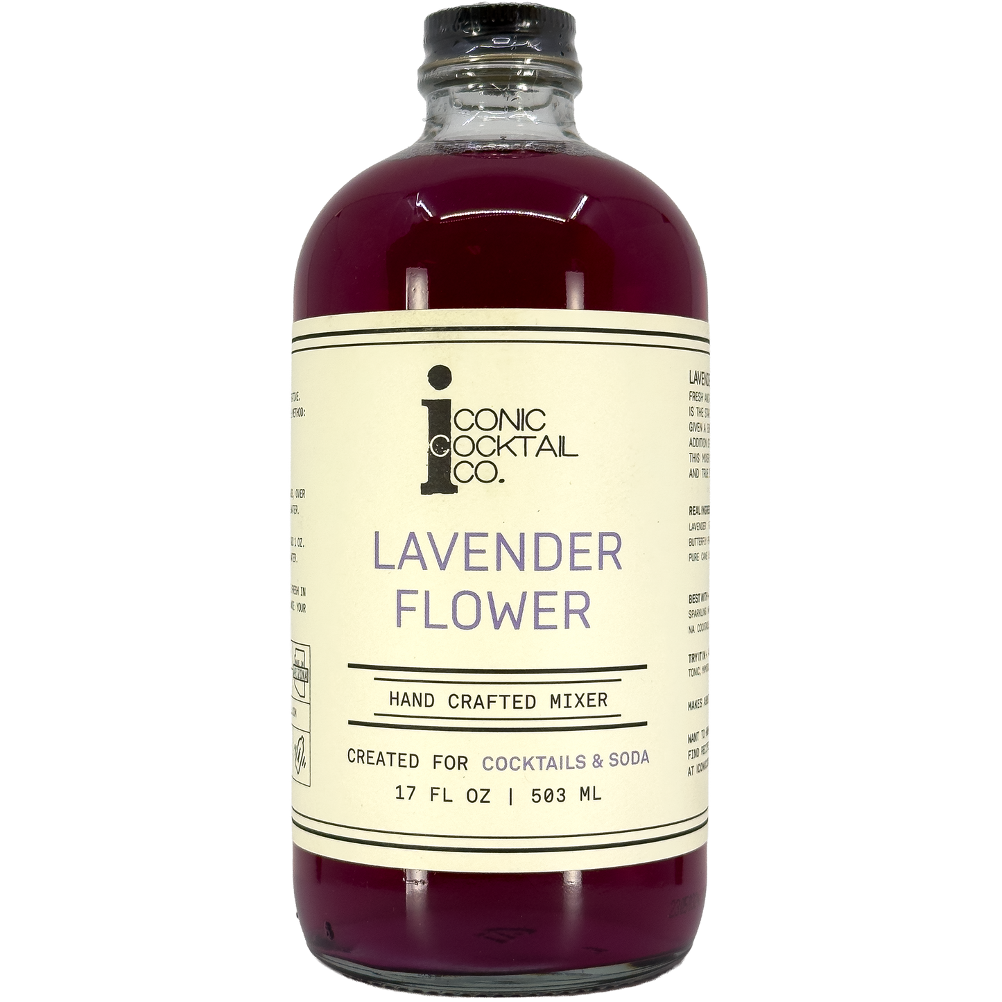 Iconic Cocktail Co. Lavender Flower Cocktail Mixer, California