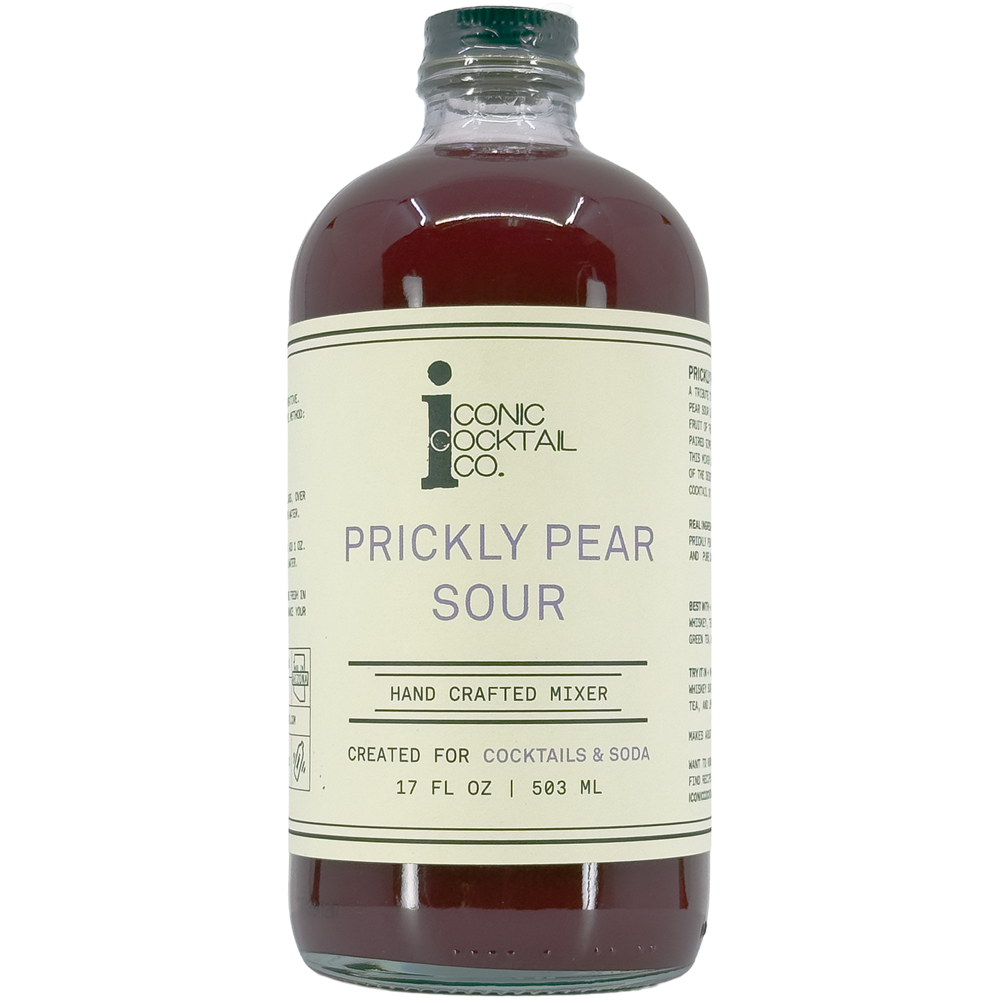 Iconic Cocktail Co. Prickly Pear Sour Handcrafted Cocktail Mixer, Arizona