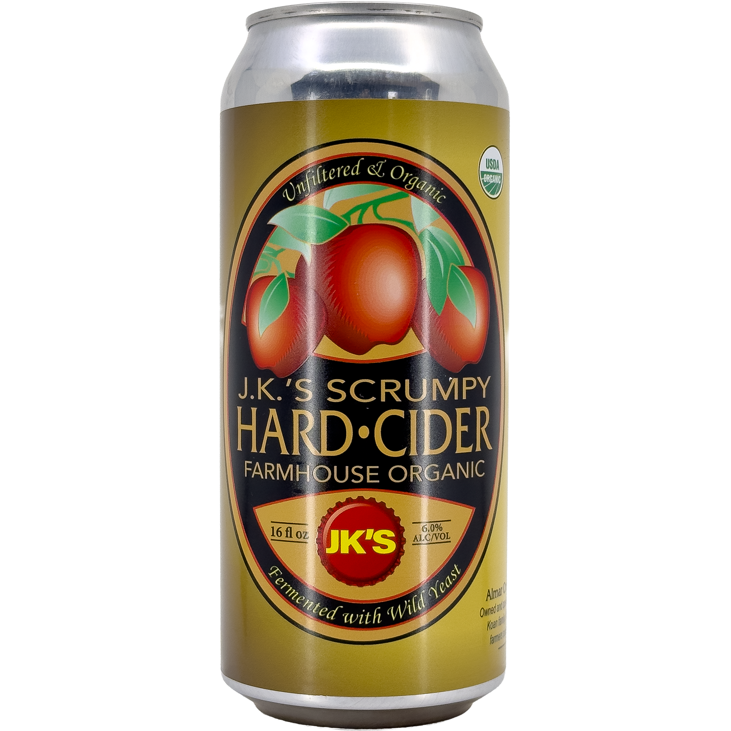 J.K.'s Farmhouse 'Scrumpy' Organic Hard Cider, Michigan