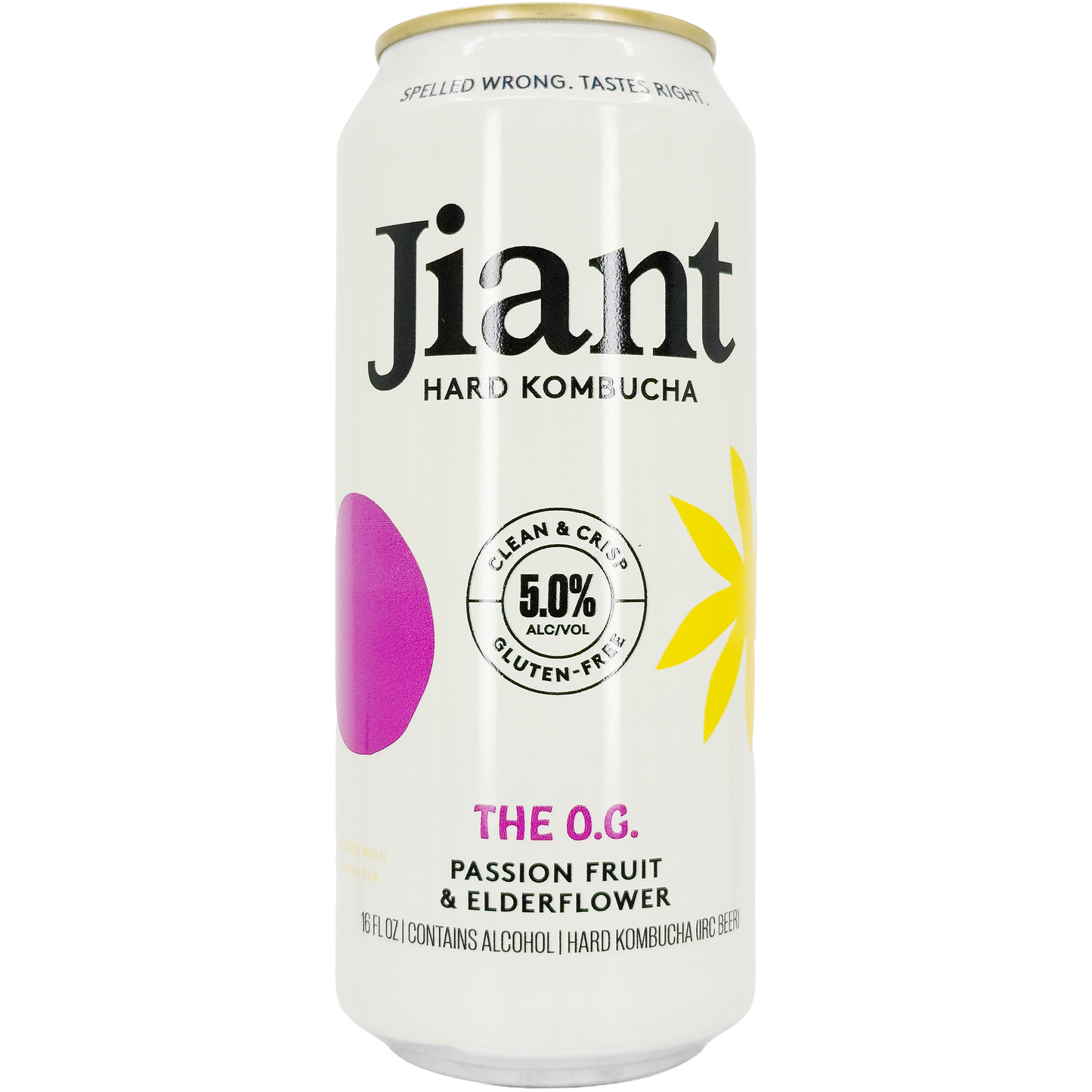 Jiant 'The O.G.' Passionfruit & Elderflower Hard Kombucha, California