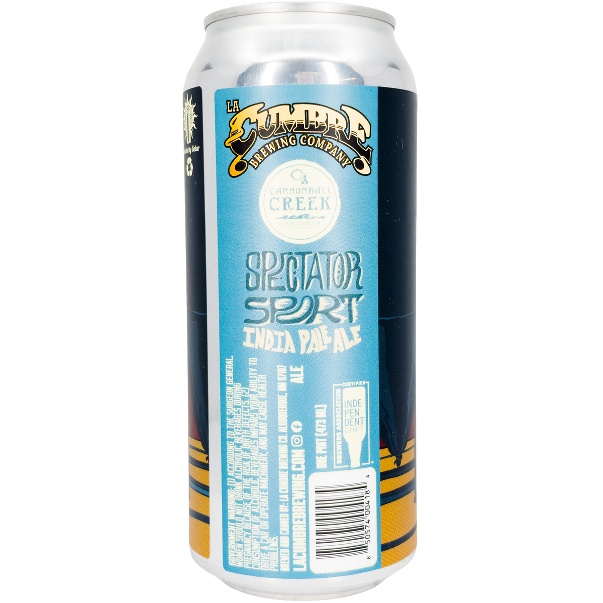 La Cumbre x Cannonball Creek Brewing, 'Spectator Sport' West Coast IPA Beer, New Mexico