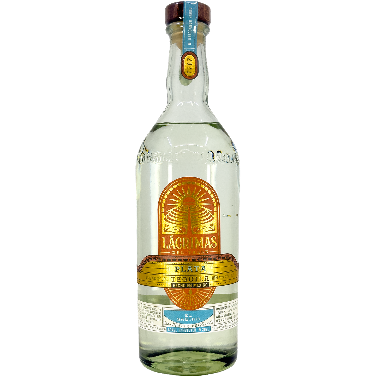 Lagrimas del Valle Rancho Unico 'El Sabino' Tequila Plata, Jalisco, Mexico