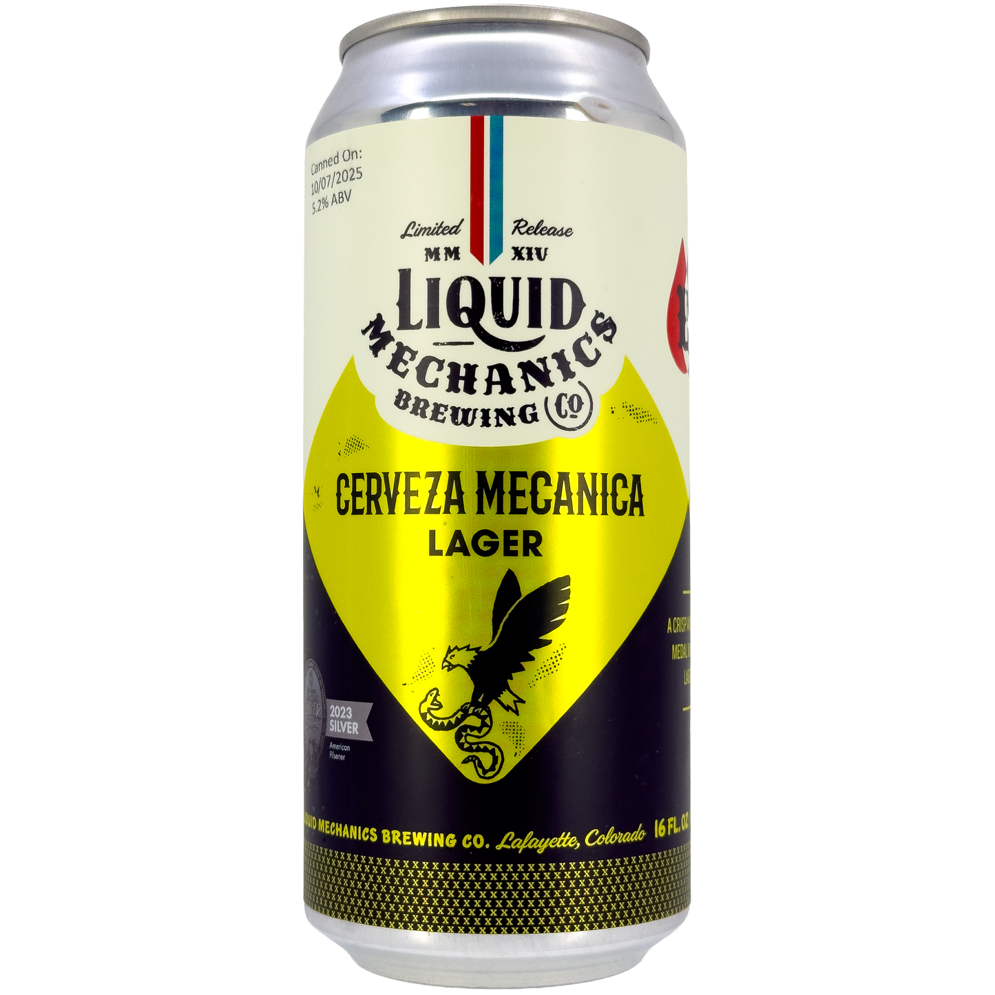 Liquid Mechanics Brewing Co. 'Cerveza Mecanica' Mexican Lager Beer, Colorado