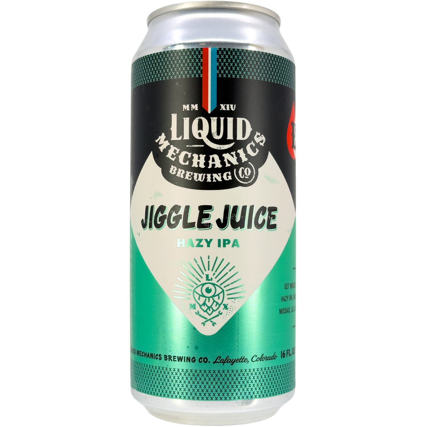 Liquid Mechanics Brewing Co. 'Jiggle Juice' Hazy IPA Beer, Colorado