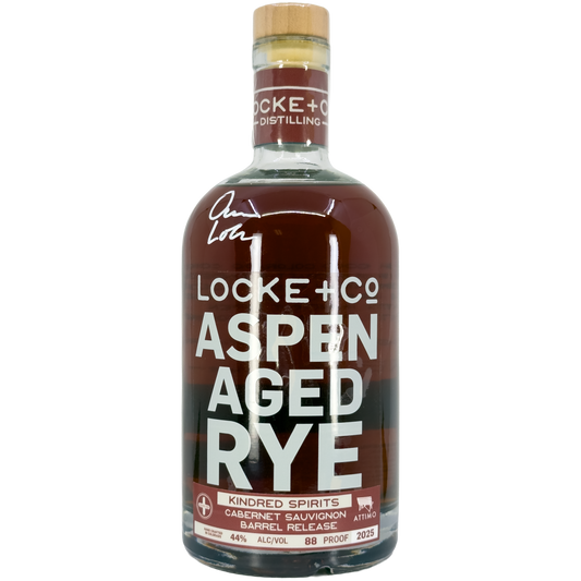 Locke + Co 'Kindred Spirits' Cabernet Sauvignon Barrel Rye Whiskey, Colorado