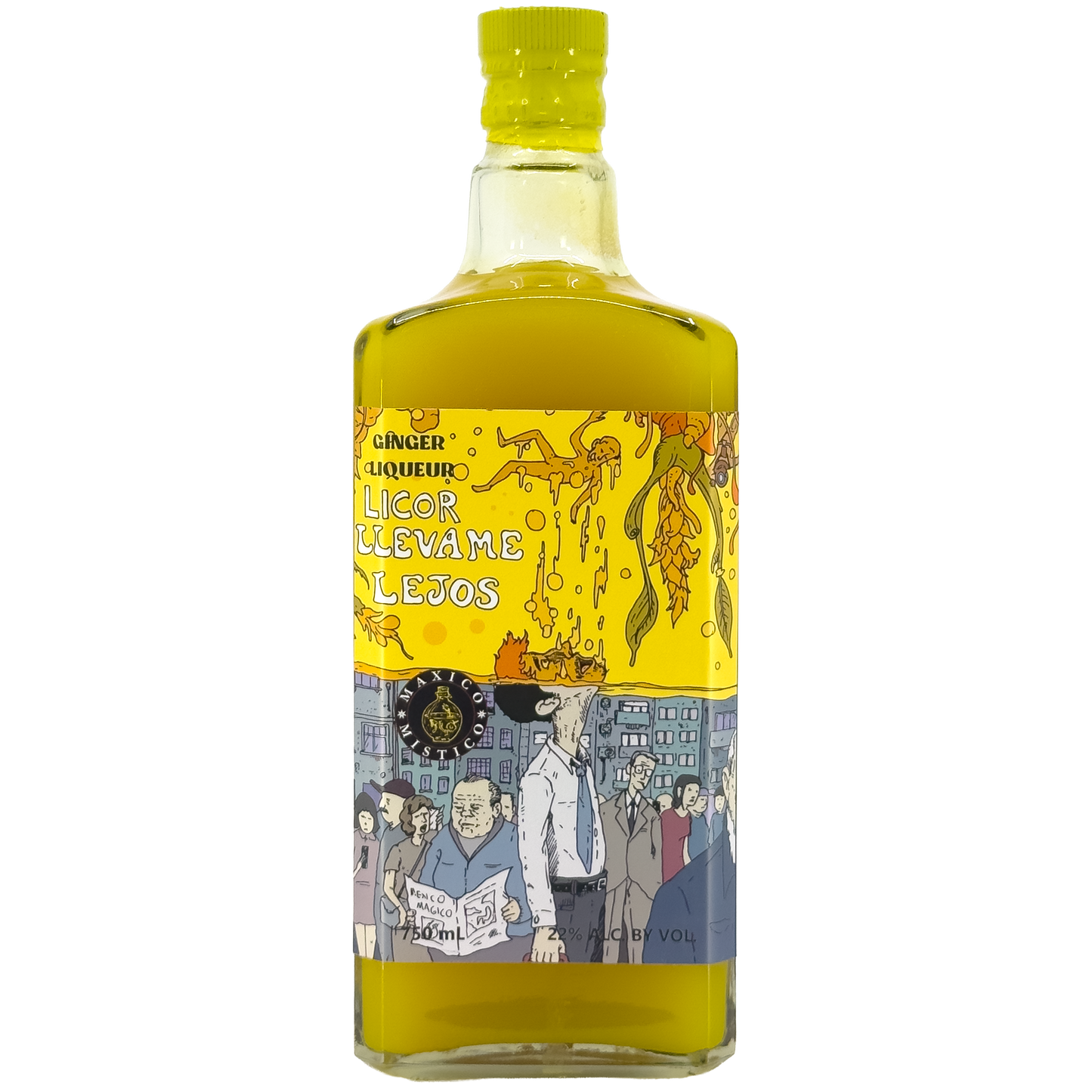Maxico Mistico Licor Llevame Lejos Ginger-Turmeric Liqueur, Mexico