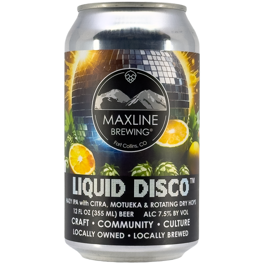 Maxline Brewing 'Liquid Disco' Hazy IPA Beer, Colorado