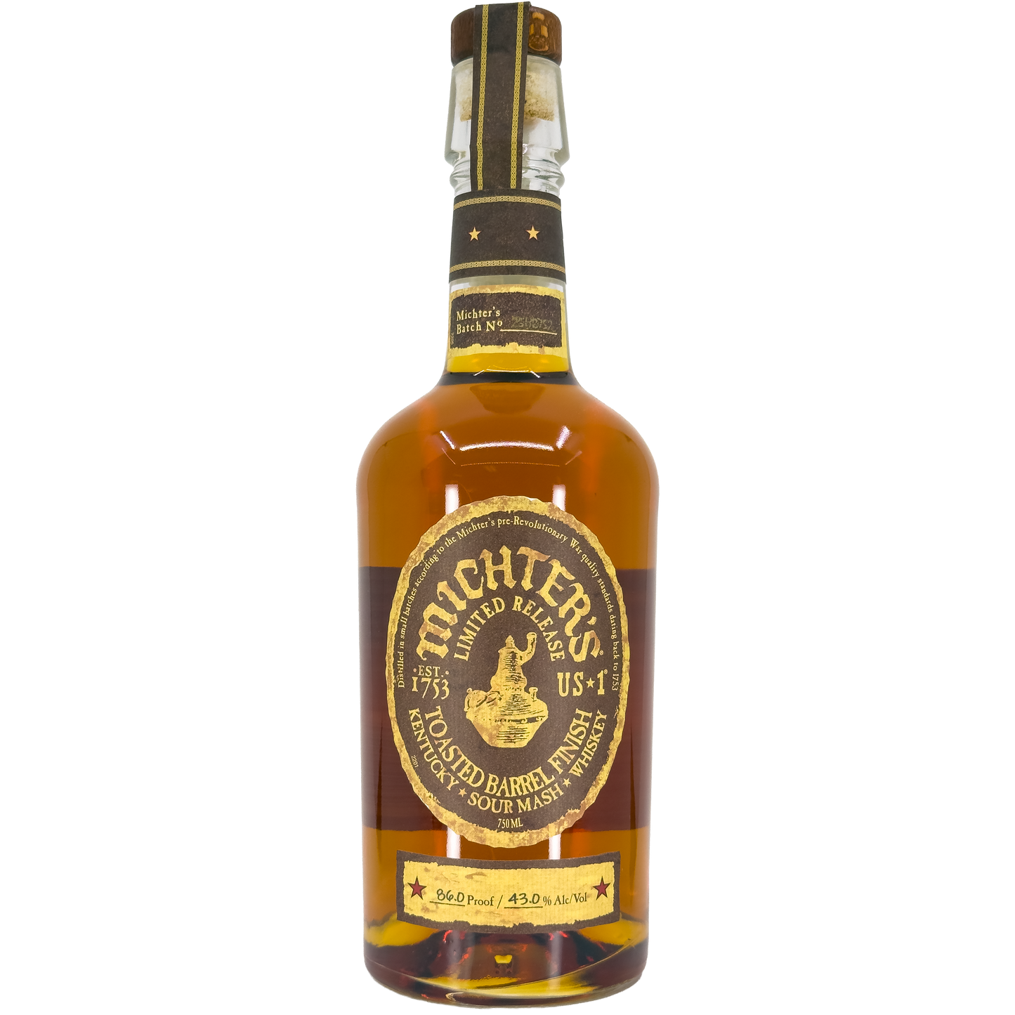 Michter's US-1 Limited Release Toasted Barrel Finish Sour Mash Bourbon Whiskey, Kentucky