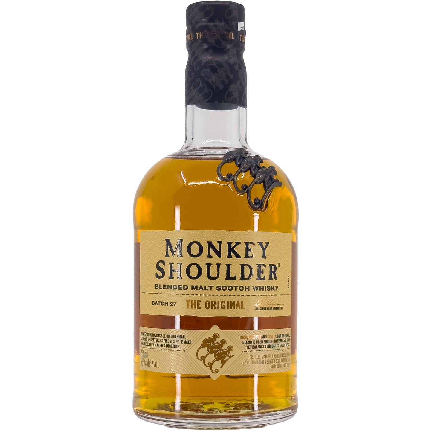 Monkey Shoulder 'The Original' Batch 27 Blended Malt Scotch Whisky, Speyside, Scotland