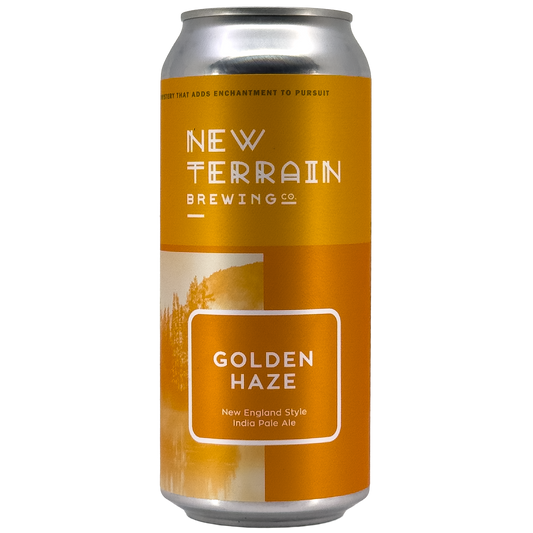 New Terrain Brewing 'Golden Haze' NEIPA Beer, Colorado, USA