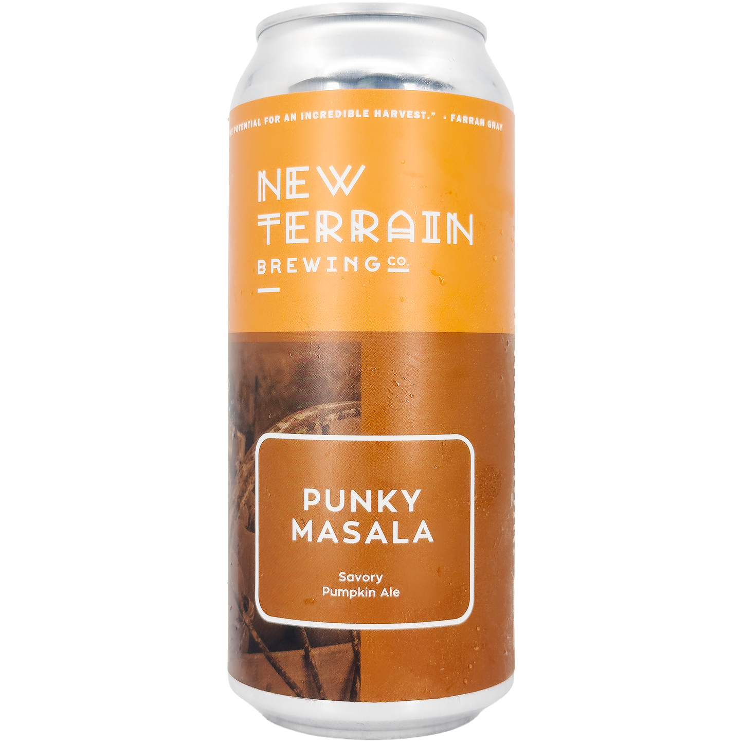 New Terrain Brewing 'Punky Masala' Savory Pumpkin Ale Beer, Colorado