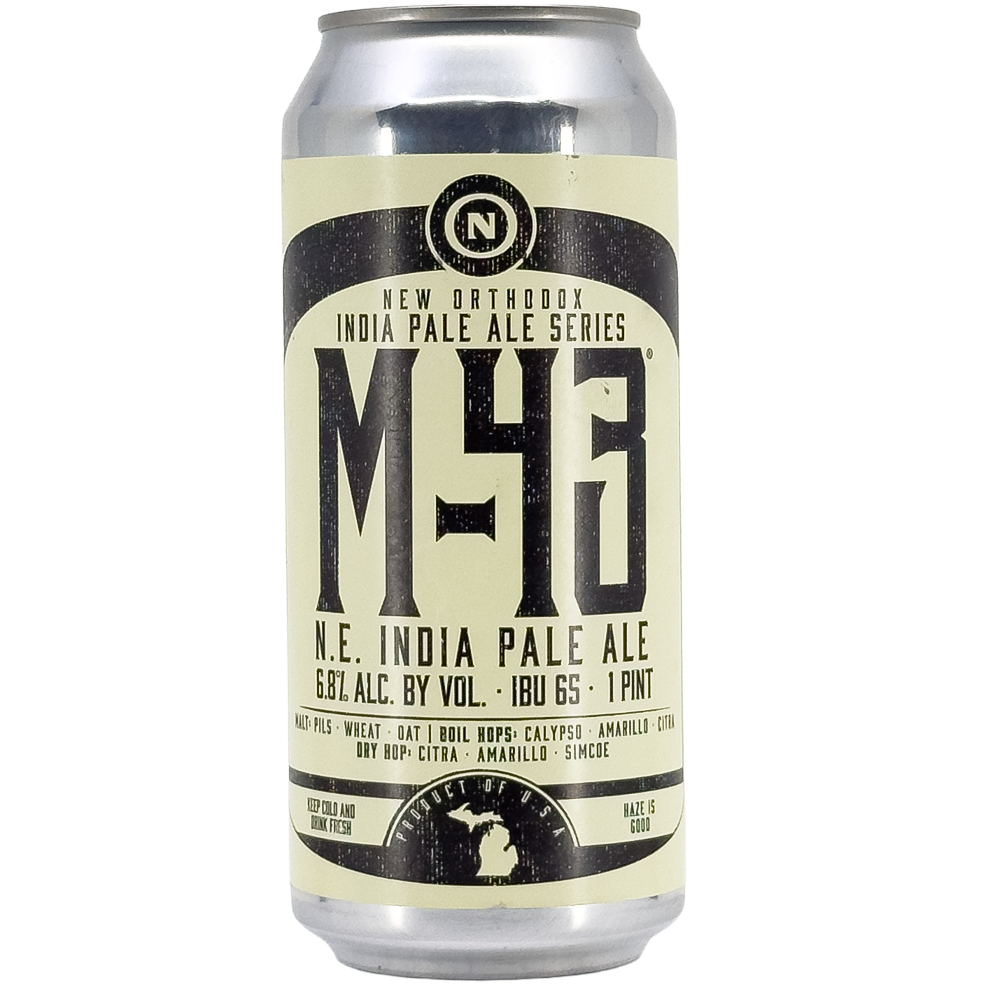 Old Nation Brewing Co 'M-43' New England India Pale Ale Beer, Michigan