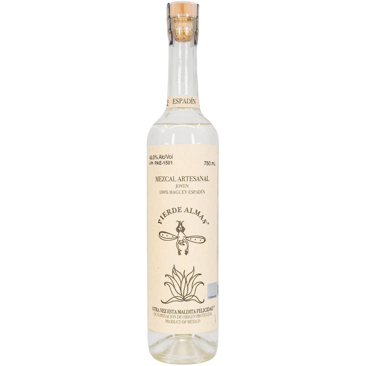Pierde Almas Espadin Mezcal Joven, Oaxaca, Mexico