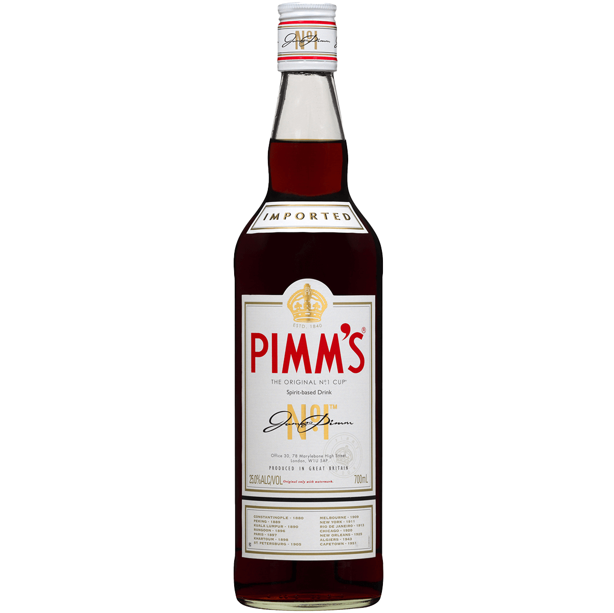 Pimm's 'No. 1' Gin Cup Liqueur, England