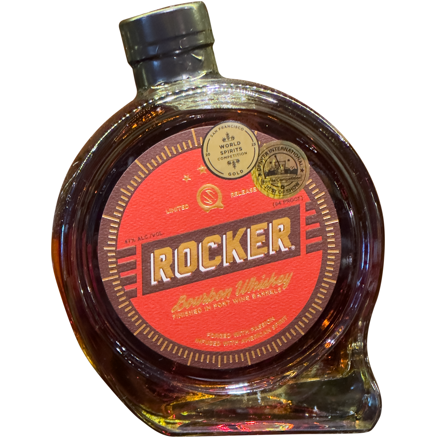 Rocker Port Wine Barrels Finish Bourbon Whiskey, Colorado