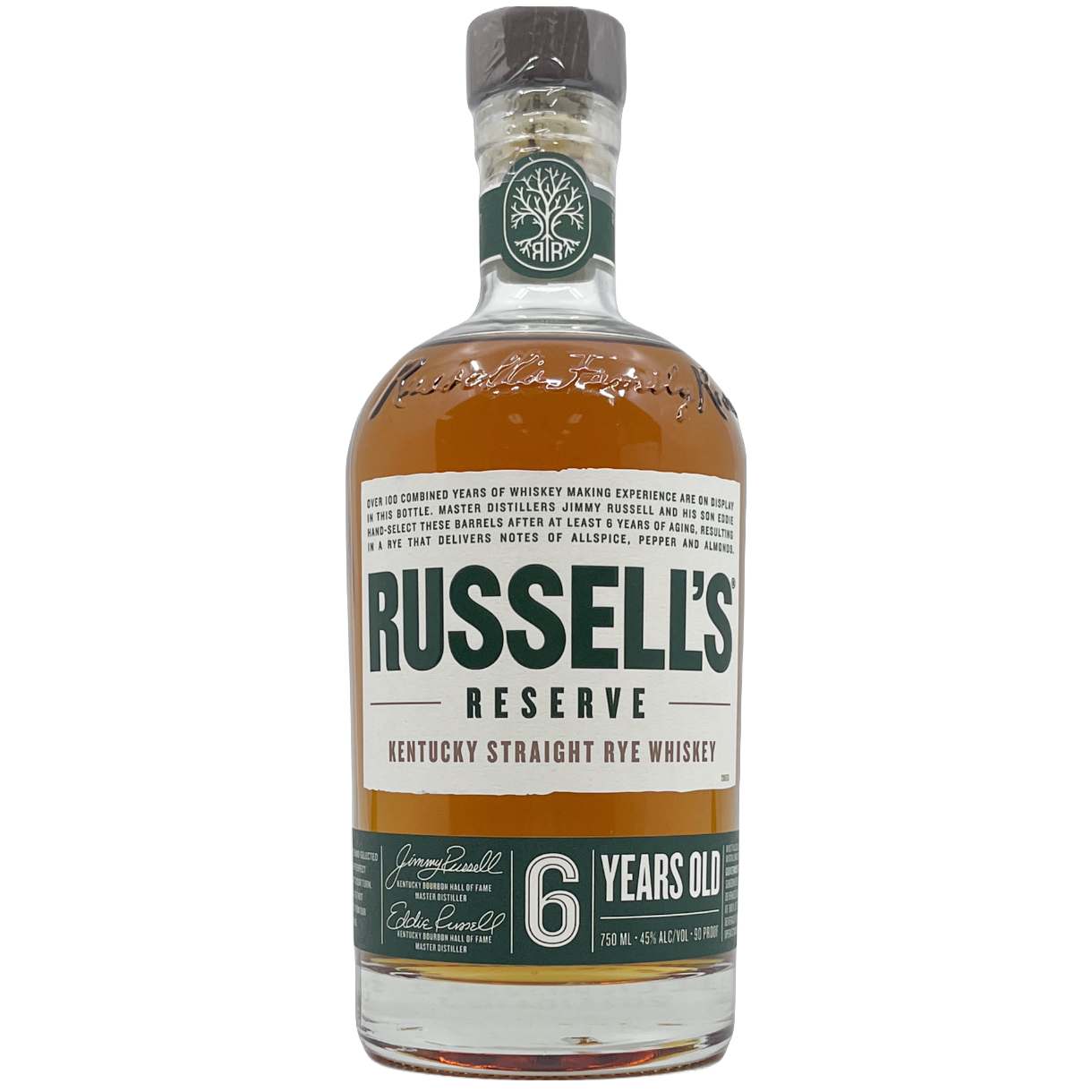 Russell's Reserve 6 Year Old Straight Rye Whiskey, Kentucky