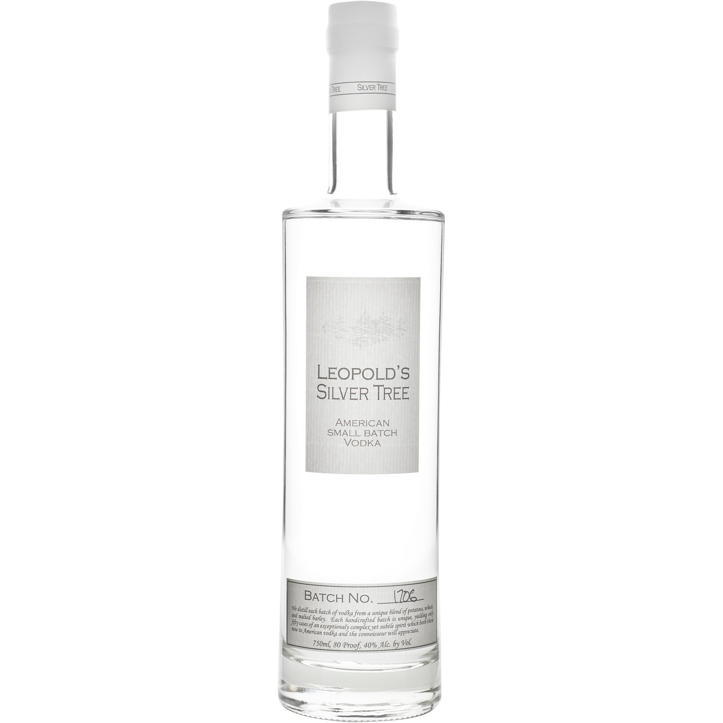 Leopold Brothers 'Silver Tree' American Small Batch Vodka, USA
