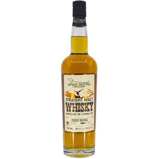 Spirit Hound Distillers 'Single Barrel' Straight Malt Whisky, Colorado