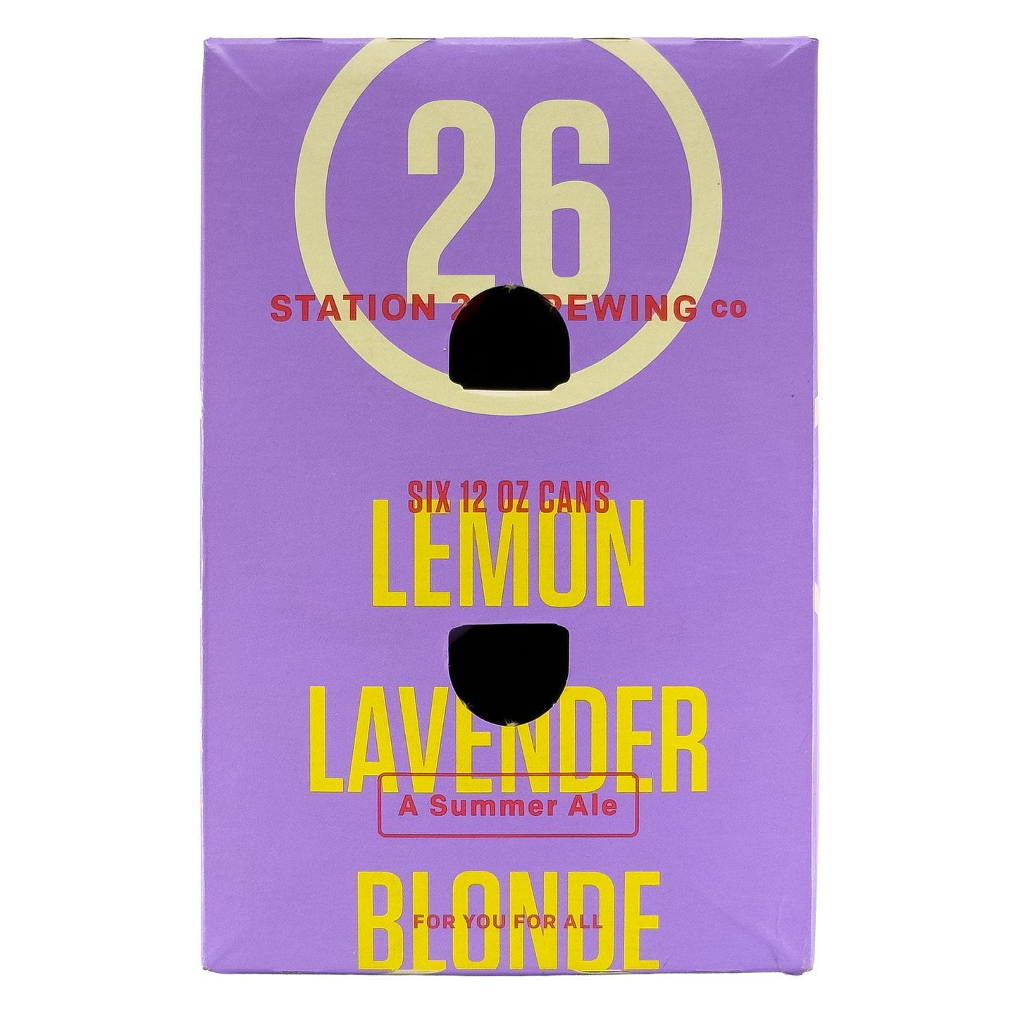 Station 26 Brewing Co. Lemon Lavender Blonde Summer Ale Beer, Colorado