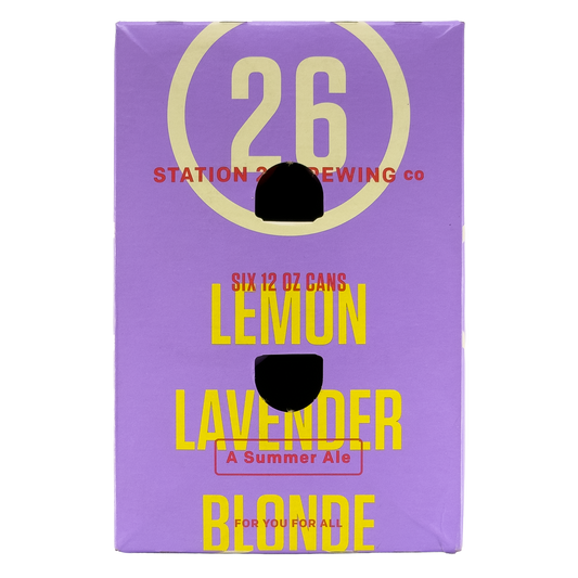 Station 26 Brewing Co. Lemon Lavender Blonde Summer Ale Beer, Colorado