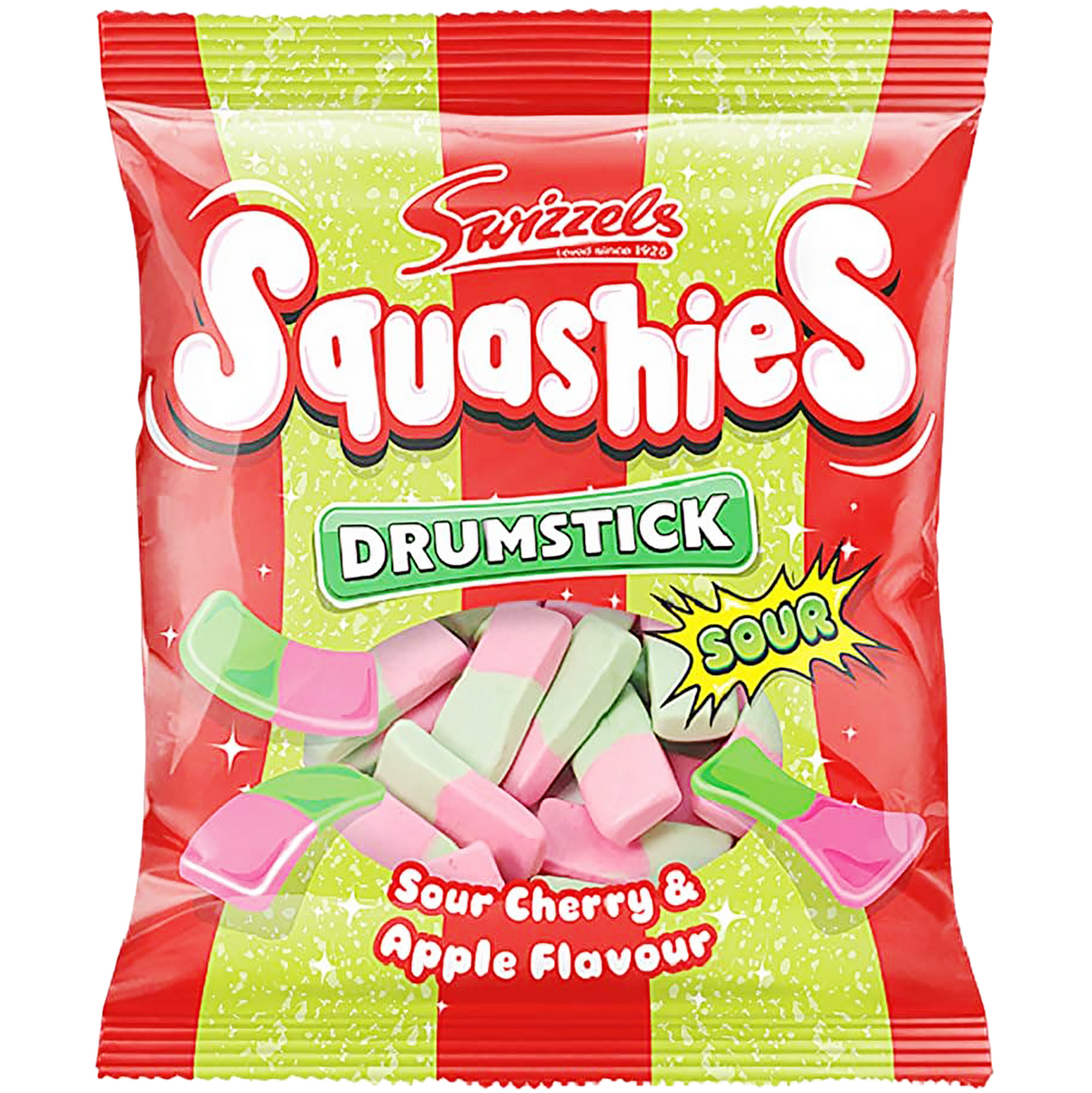 Swizzels Drumstick 'Squashies' Sour Cherry & Apple Candy, United Kingdom