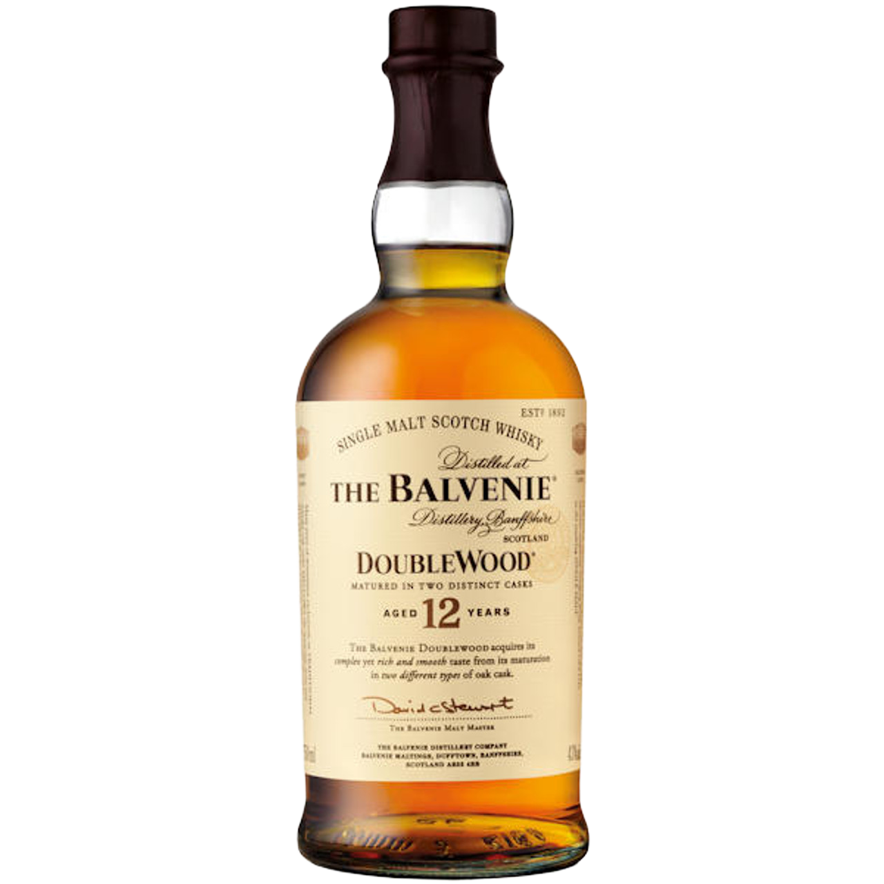 The Balvenie DoubleWood 12 Year Old Single Malt Scotch Whisky, Speyside, Scotland