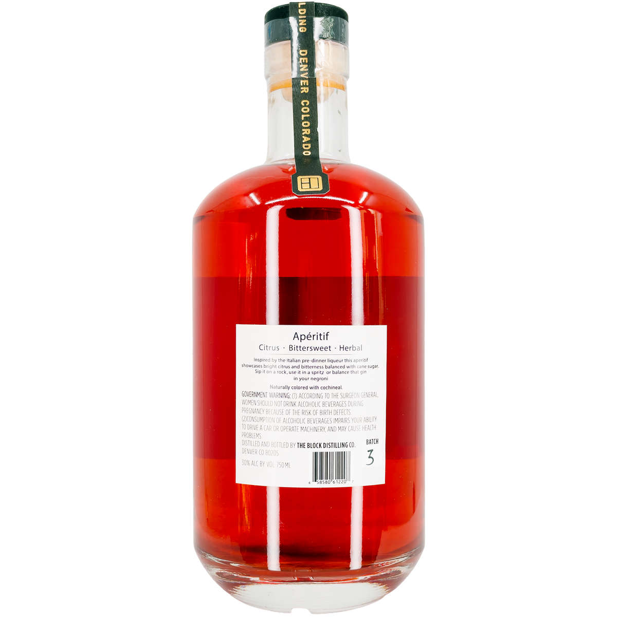 The Block Distilling Co. Aperitif, Colorado