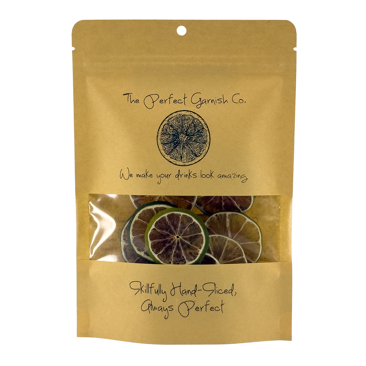 The Perfect Garnish Co. Lime Wheel Slices, Texas