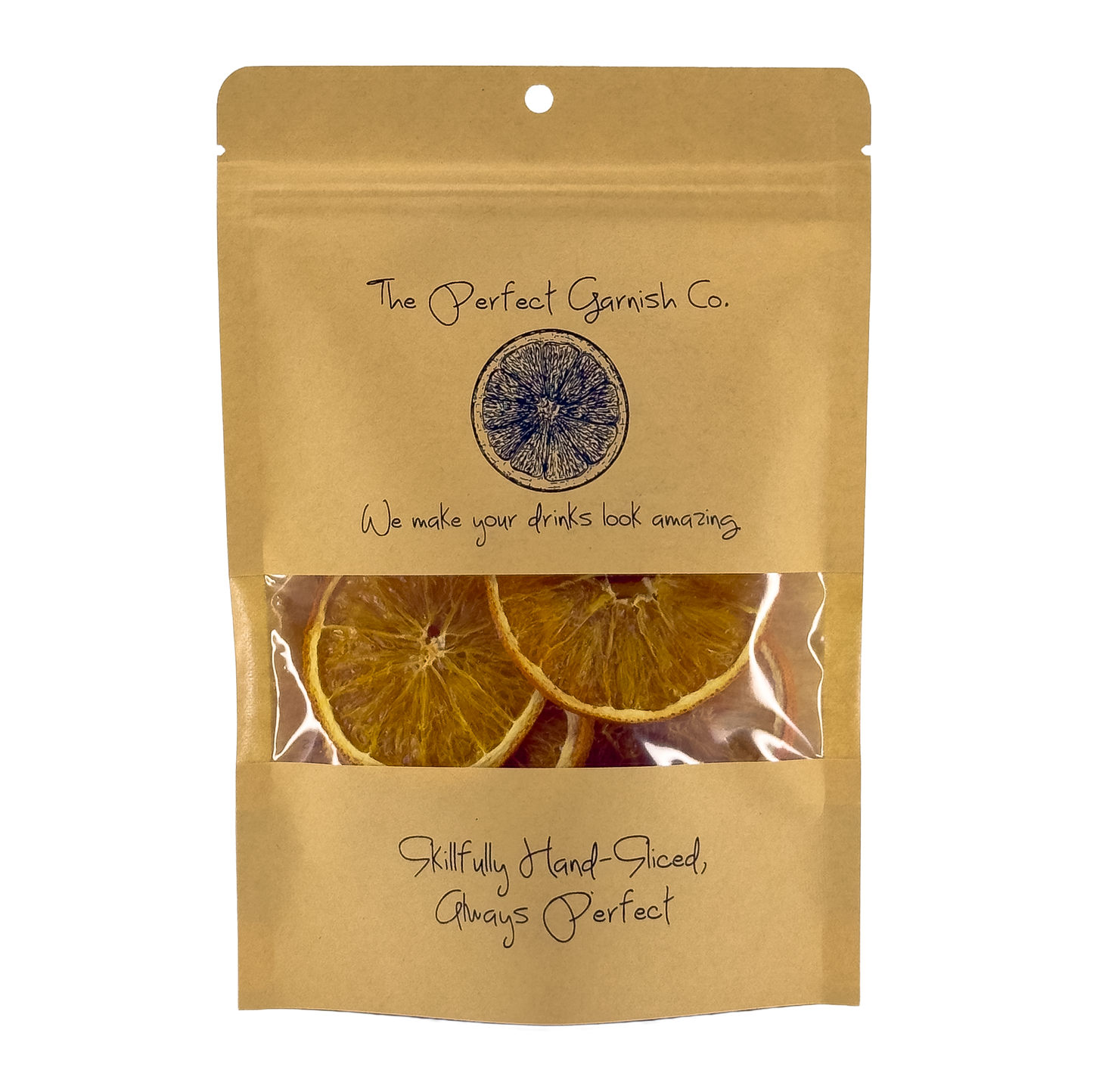 The Perfect Garnish Co. Orange Wheel Slices, Texas