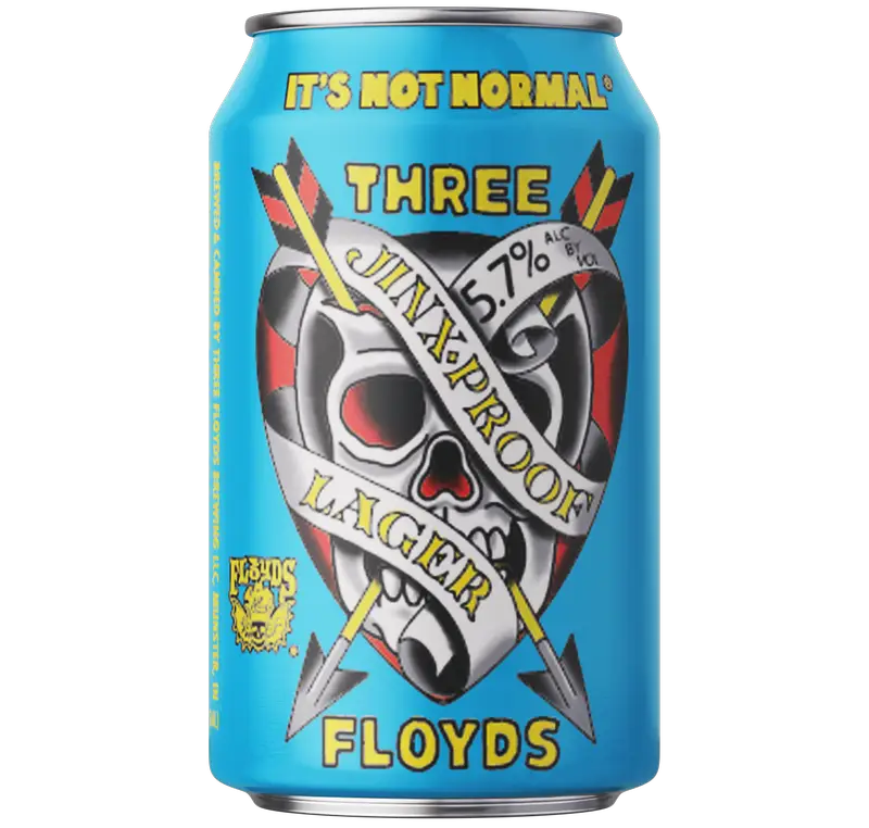 Three Floyds Jinx-Proof Lager Beer, Indiana