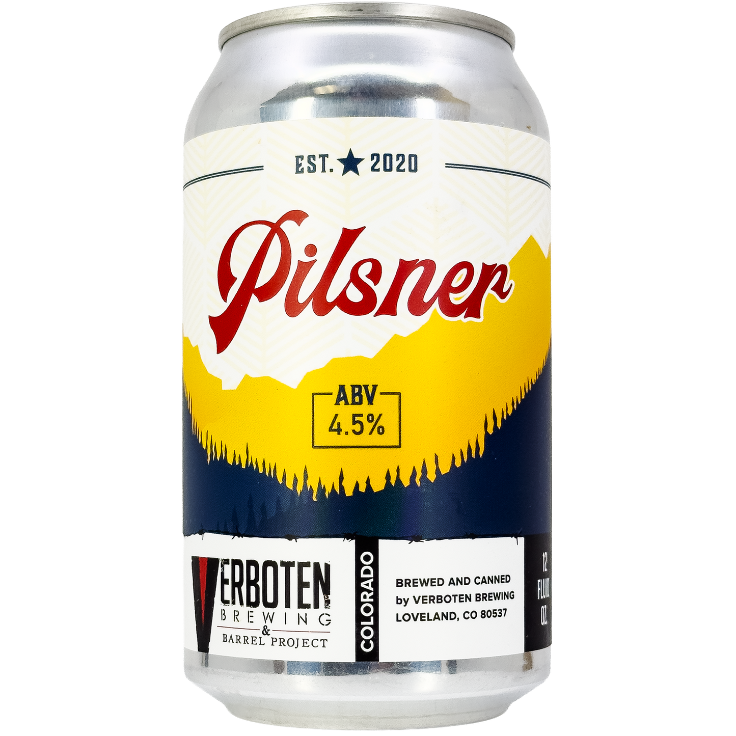 Verboten Brewing Pilsner Beer, Colorado