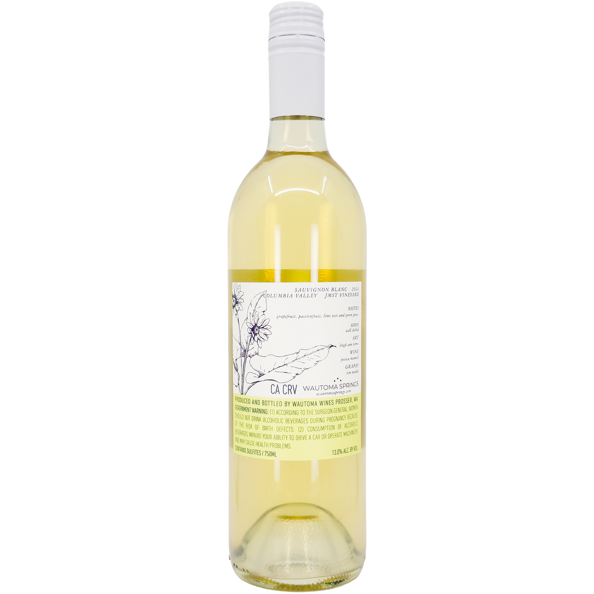 Wautoma Springs JMST Vineyard Sauvignon Blanc, Columbia Valley, Washington