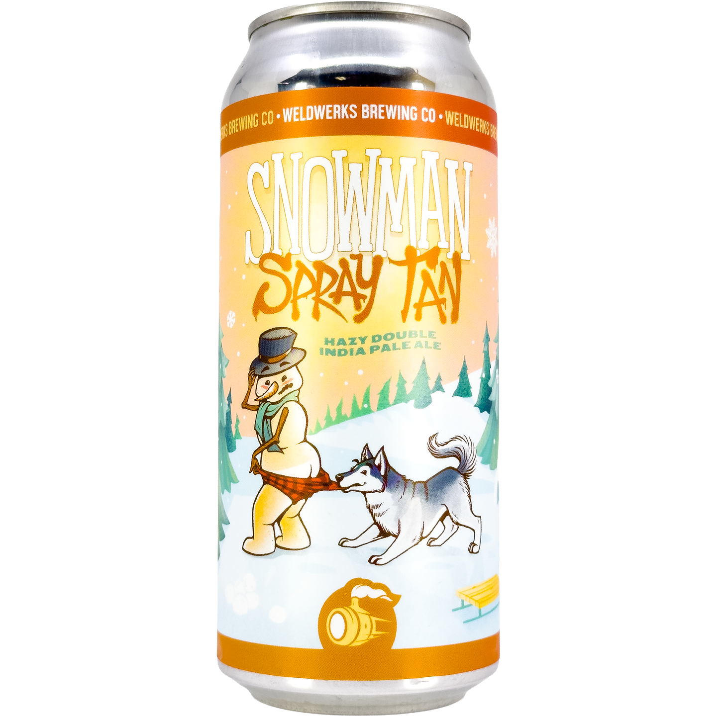 WeldWerks Brewing 'Snowman Spray Tan' Hazy IPA Beer, Colorado