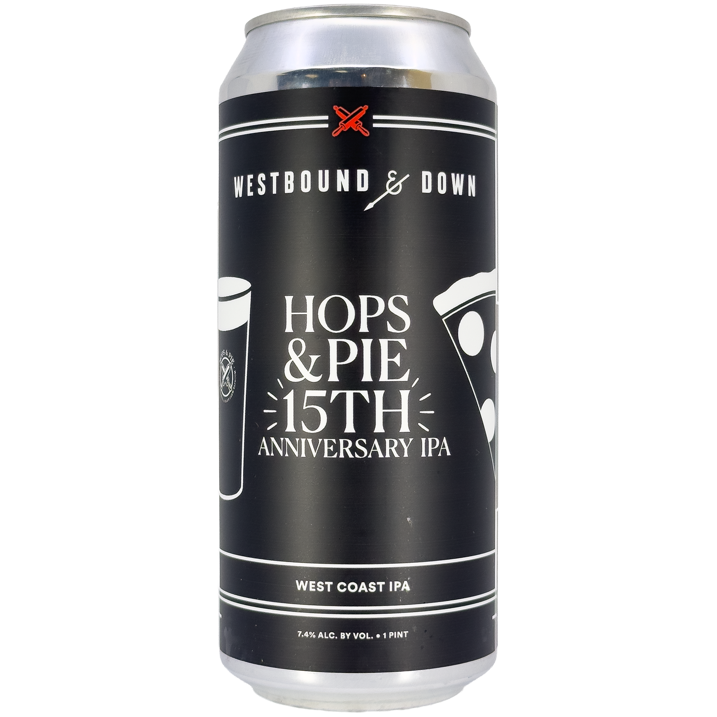 Westbound & Down Brewing 'Hops & Pie 15th Anniversary' West Coast-Style IPA Beer, Colorado