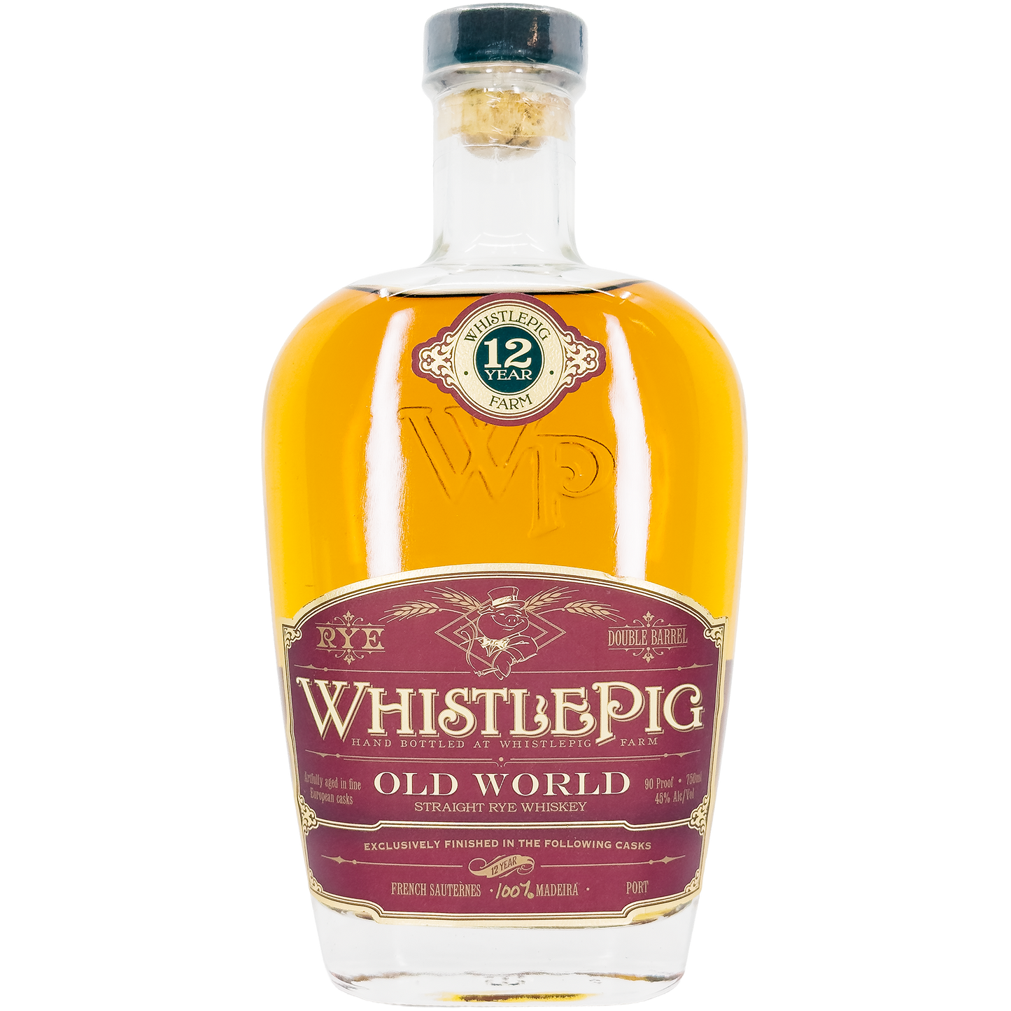 WhistlePig 'Old World Series' Madeira Finish 12 Years Old Straight Rye Whiskey, Vermont