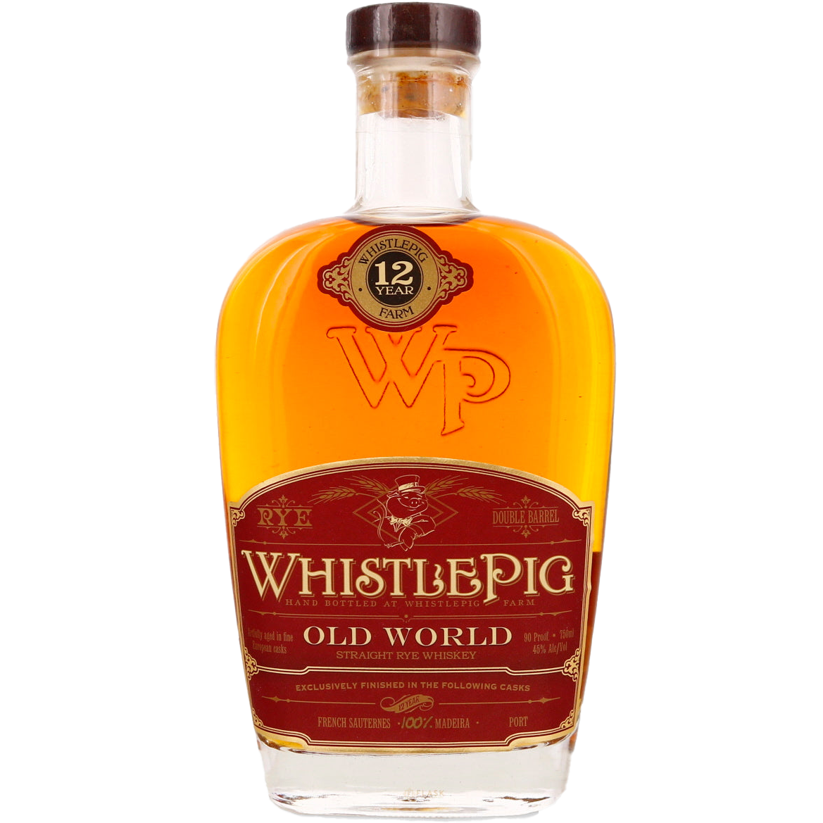 WhistlePig 'Old World Series' Wine Cask Finish 12 Years Old Straight Rye Whiskey, Vermont